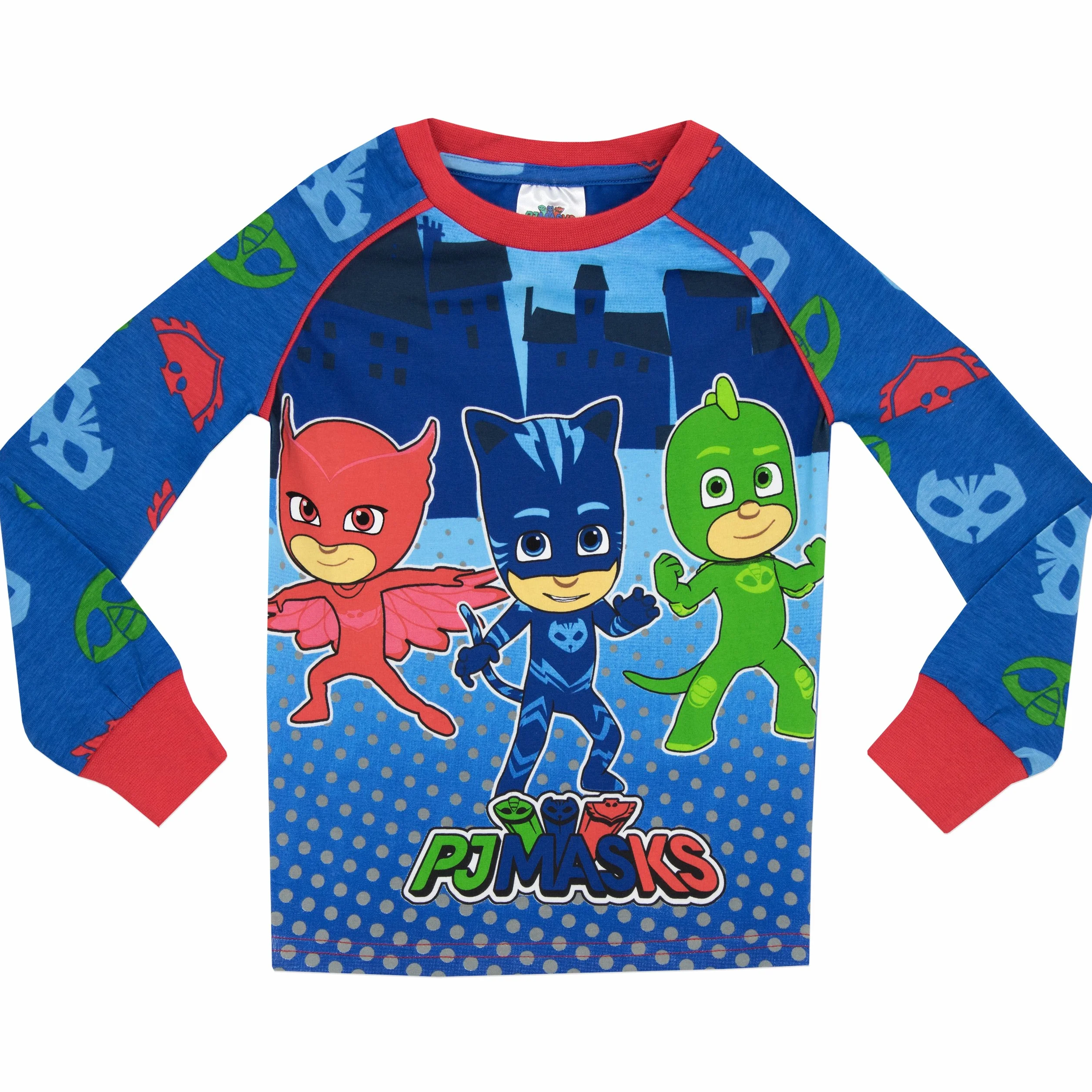 PJ Masks Piżama dla chłopców, Catboy Owlette Gekko, piżama dla dzieci, krój slim fit