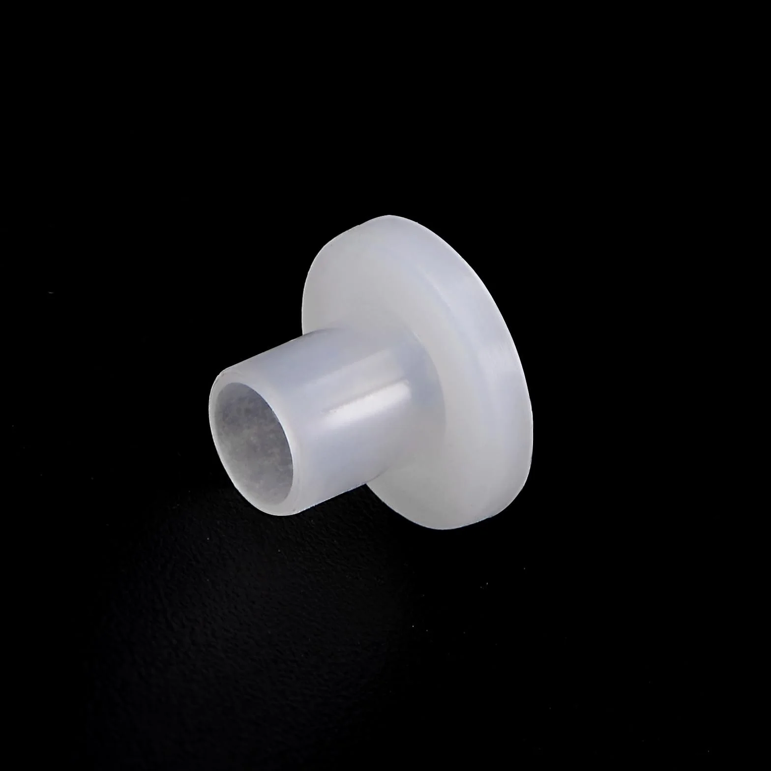 12 sztuk nylonowych tulejek kołnierzowych [otwór 4 mm x wysokość 5 mm x długość 7 mm] Nylonowe tuleje z tworzywa sztucznego do drzewa, białe