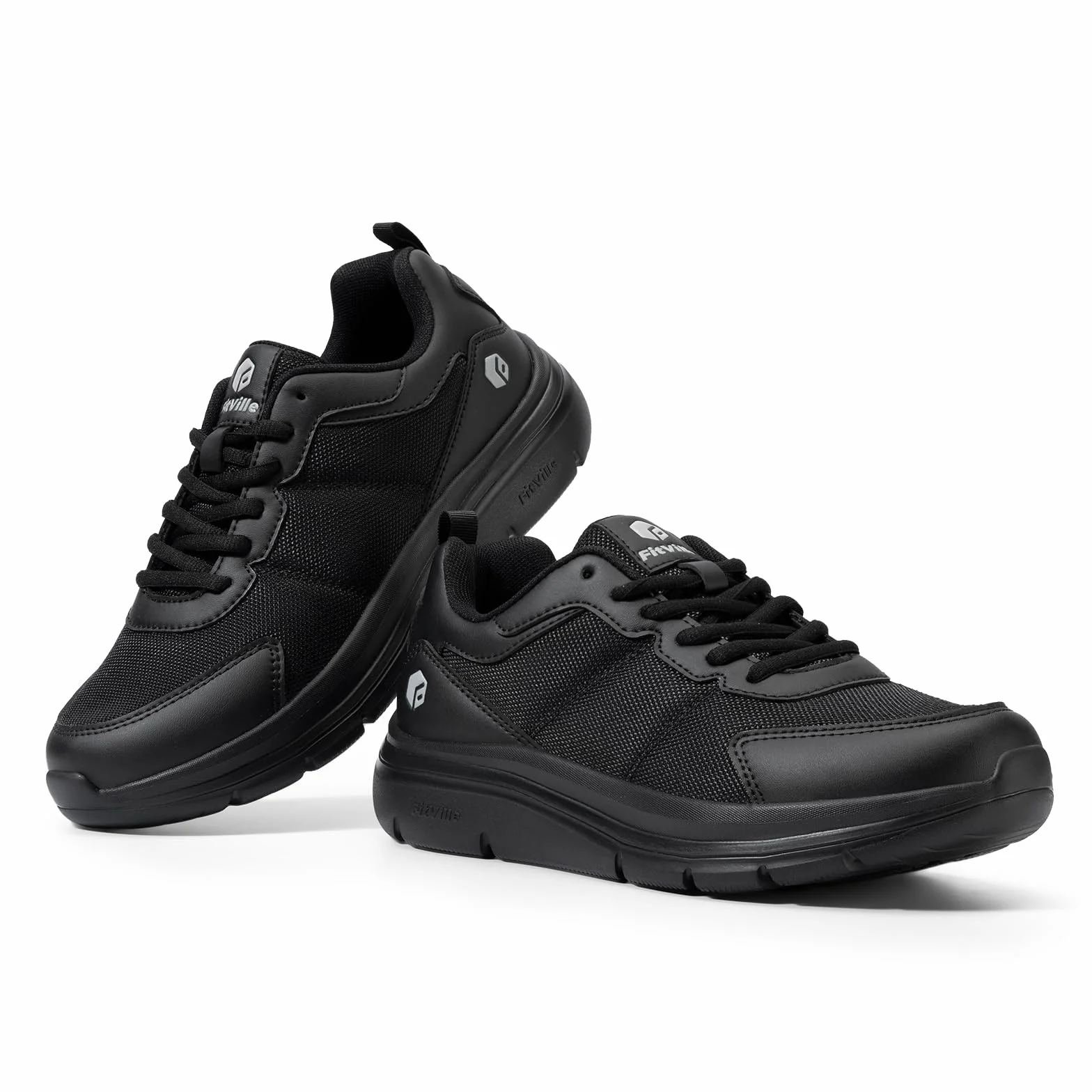 Fitville Extra Wide Buty Do Chodzenia Męskie Lekkie Buty Casualowe Absorpcja Wstrząsów I Odbicia Buty Fitness Oddychające Siłownia Elastyczne I Giętkie
