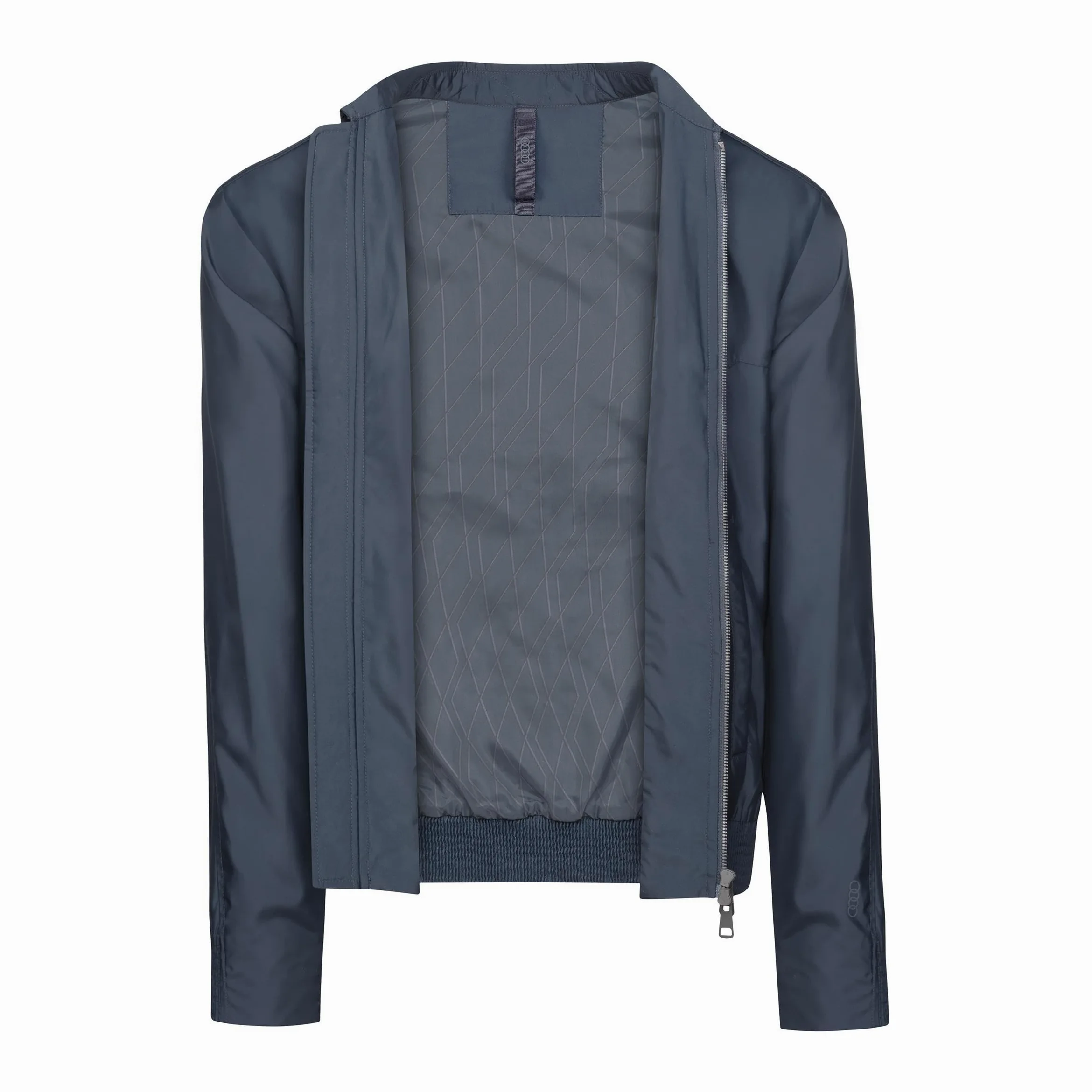 Audi collection Audi Blouson męska kurtka przejściowa, szara, rozmiar XL, 100% poliester, elastyczne ściągacze, nowoczesna, elegancka Mężczyźni Audi Blouson, Herren, Grau