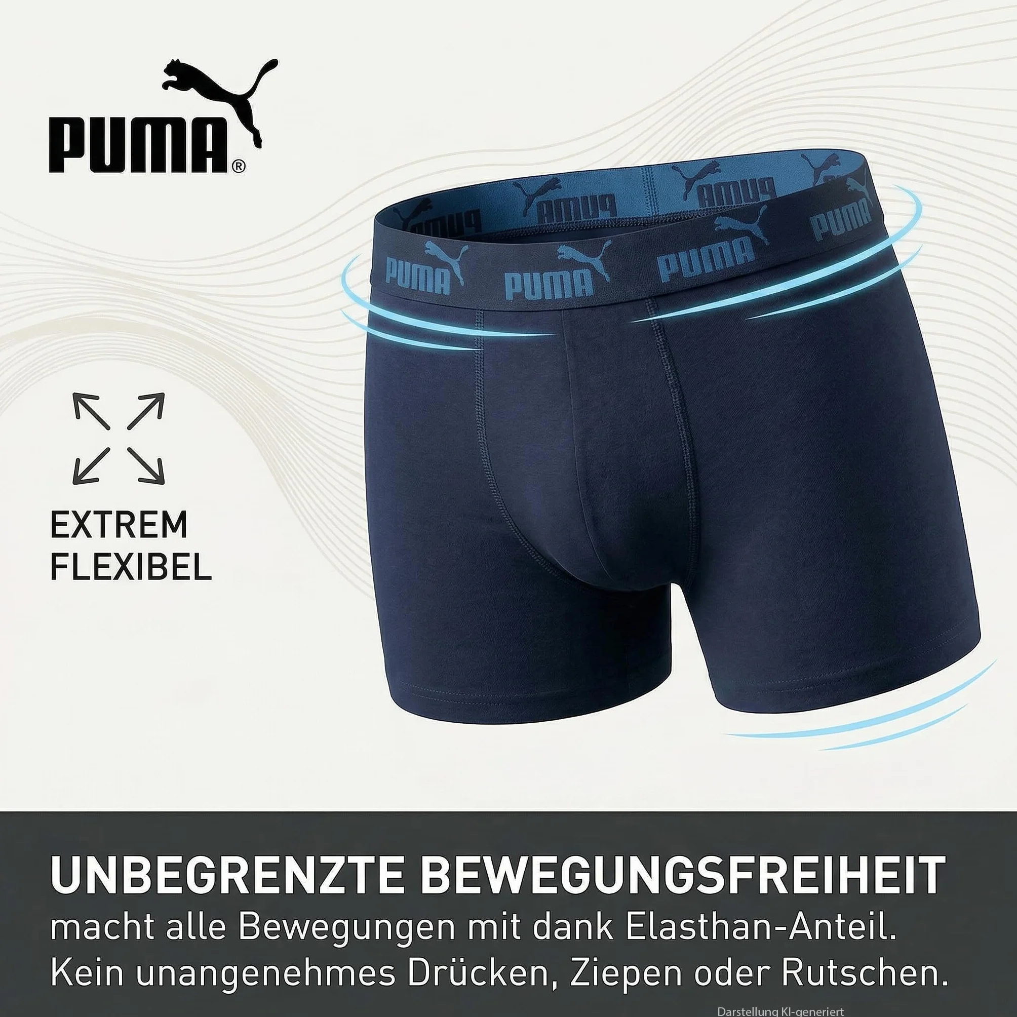 PUMA Bokserki chłopięce (5 sztuk), Blue Combo., 170-176