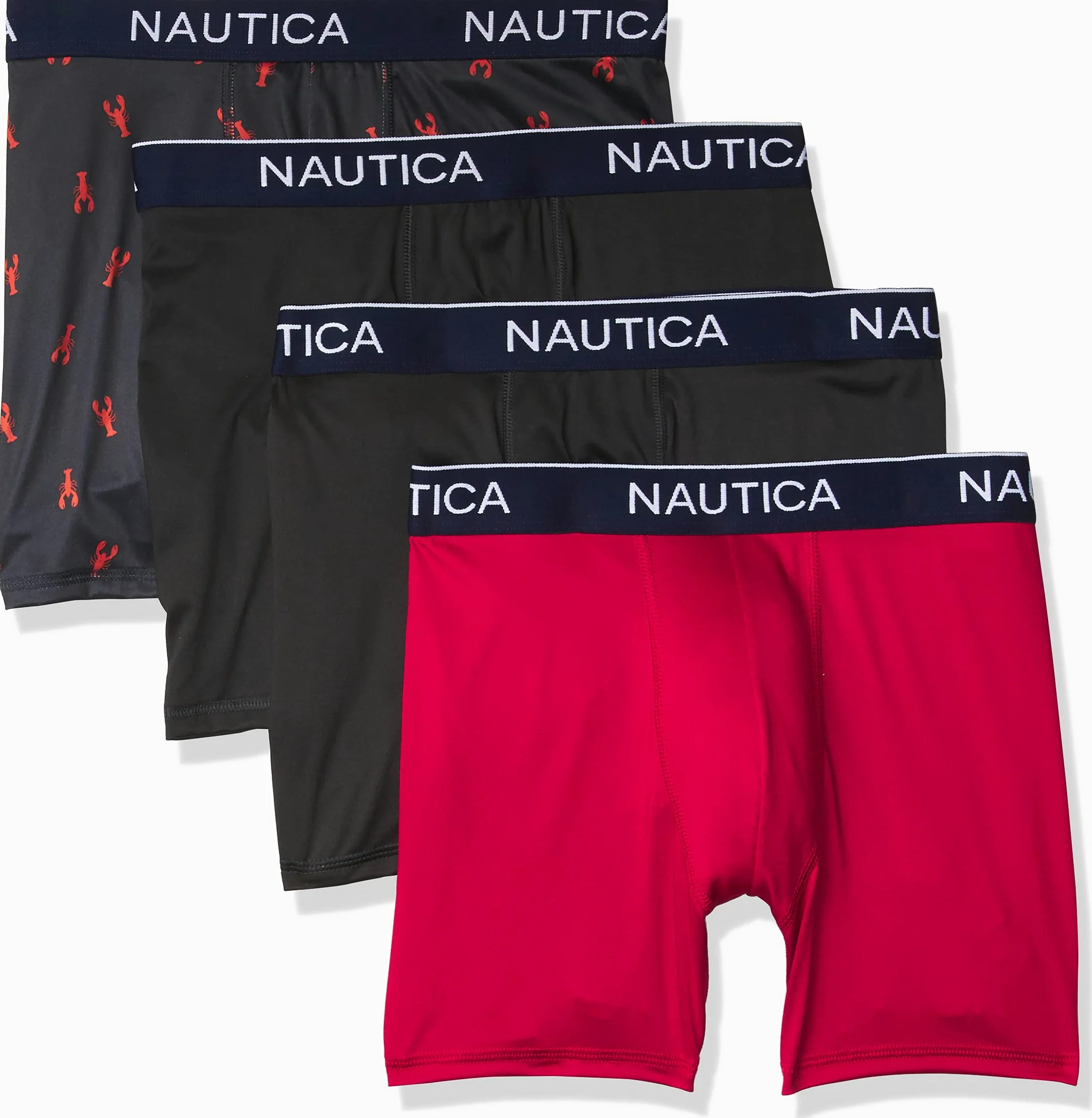 Nautica Krótkie bokserki Mężczyźni 4 Pack Micro Boxer Brief