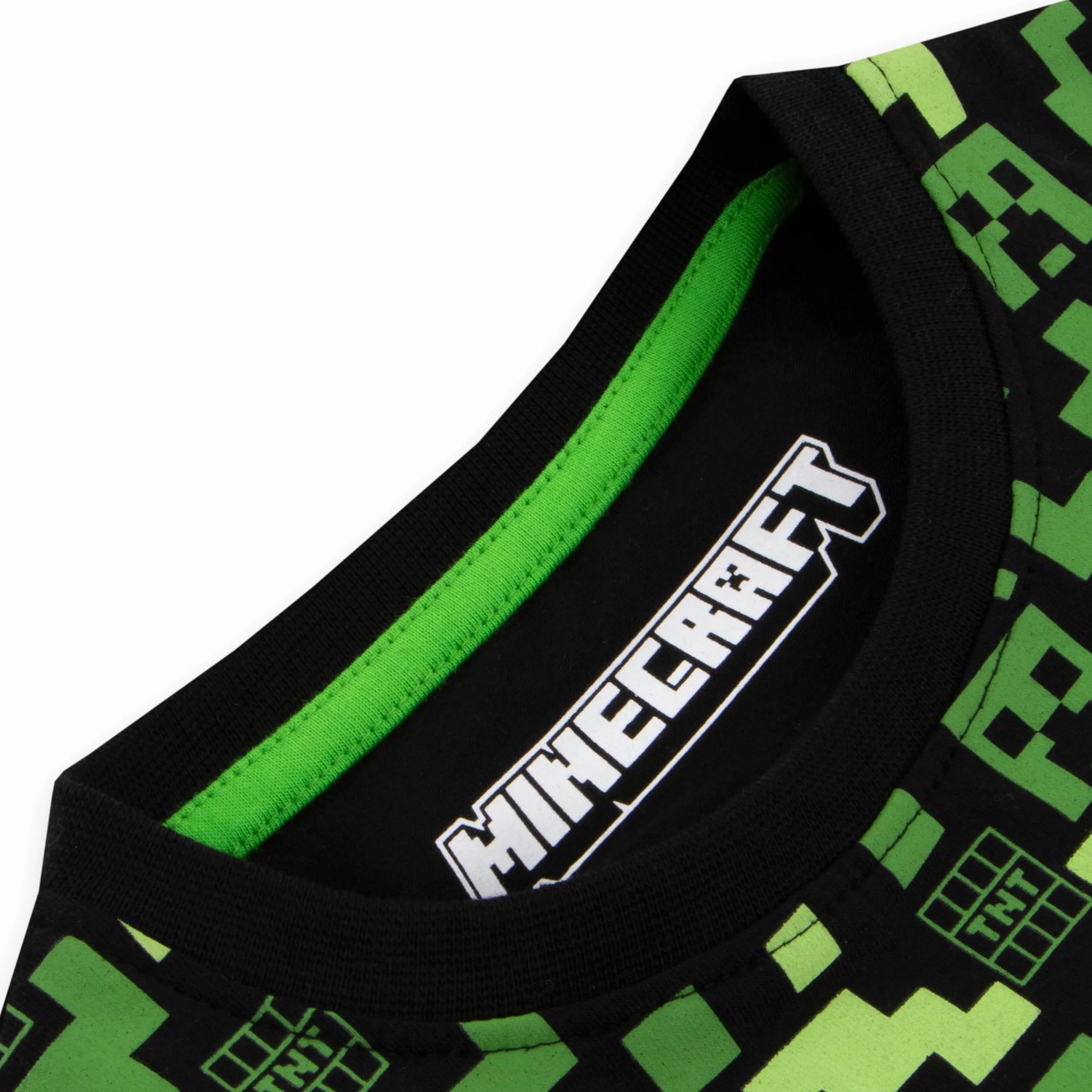Minecraft Strój Creepera Koszulka i Szorty Dla Chłopców Gracza
