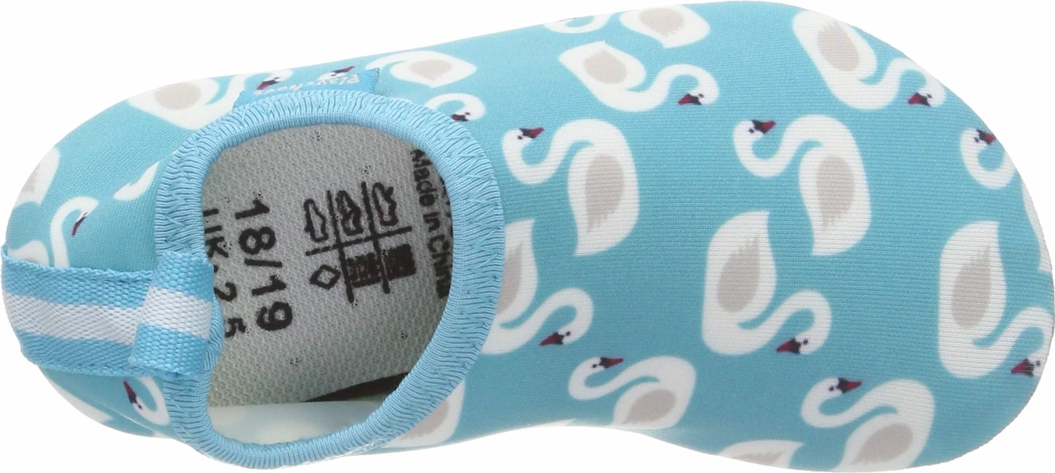 Playshoes Dziewczęce klapki kąpielowe buty do wody łabędzie, turkusowy, 24/25 EU