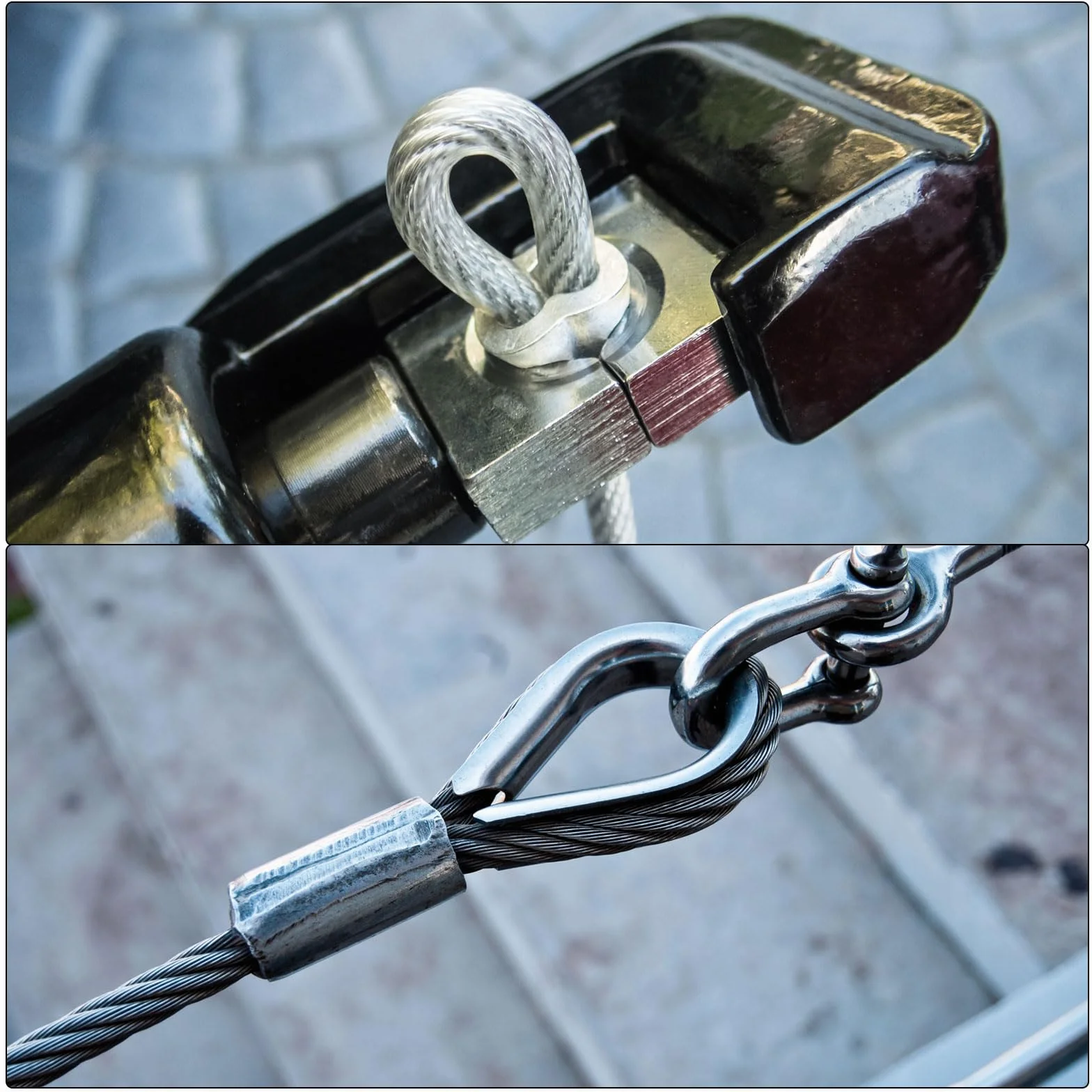 QUARKZMAN 3 mm 1/8" aluminiowa tuleja zaciskowa z podwójnym okuciem do linki drucianej, srebrna 10 sztuk