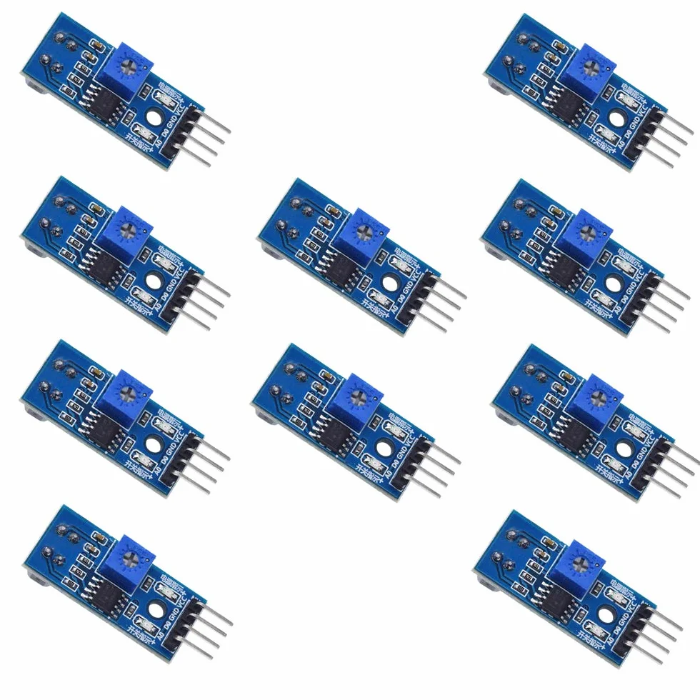 10 szt. TCRT5000 IR Reflective Photoelectric Switch IR Barrier Line Track Sensor