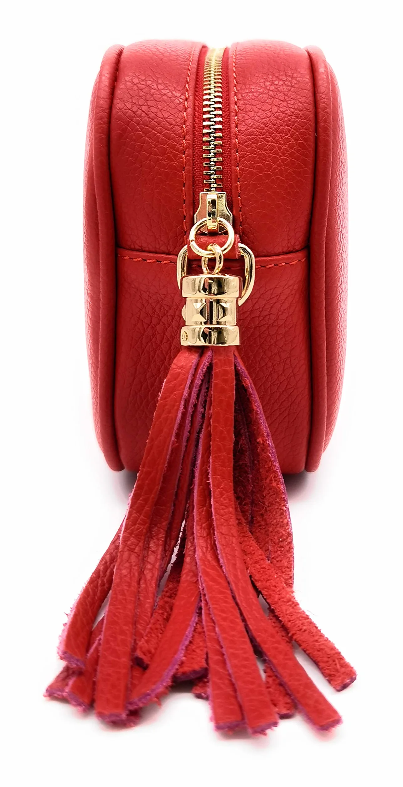 ELIOX Torebka damska z prawdziwej skóry mała crossbody na ramię
