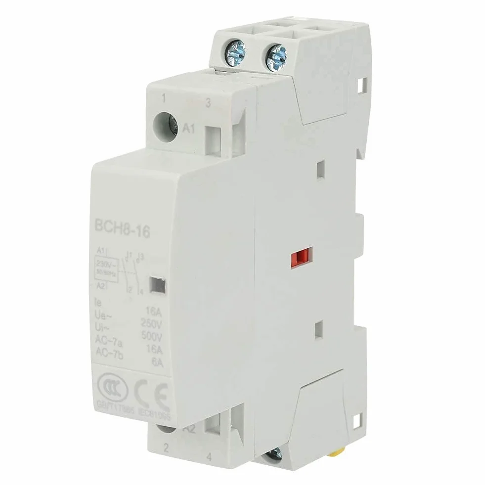 2P AC stycznik 16A przekaźnik na szynę Din AC stycznik 2NO 220V/230V 50HZ/60HZ