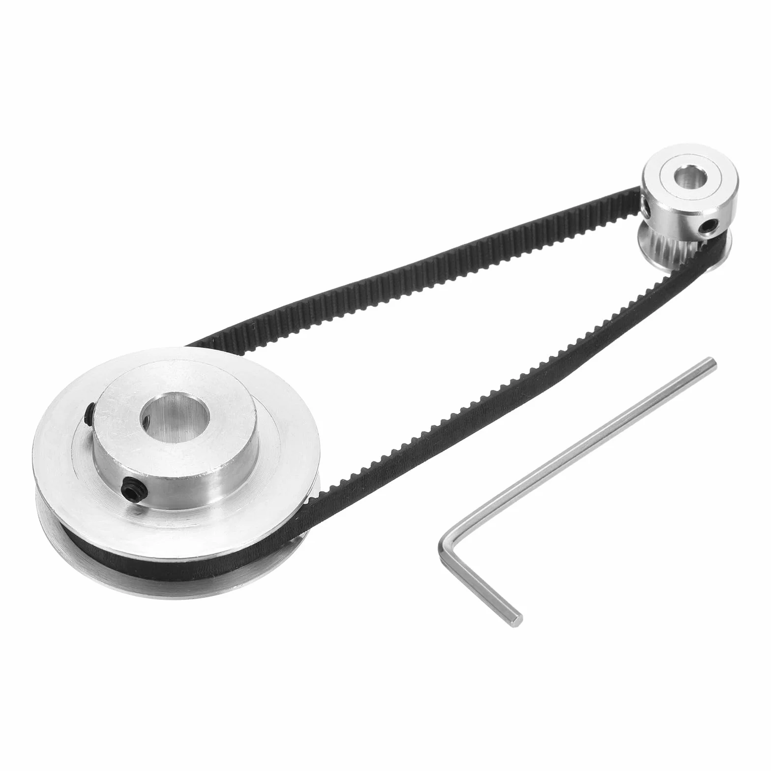 QUARKZMAN GT-2 koło synchroniczne 20 i 60 zębów 5&10 mm otwór, koło zębate ze stopu aluminium z 1 szt. długość 280 mm szerokość 6 mm pasek do drukarki 3D, maszyna CNC (20-60T-5i 10B-6)