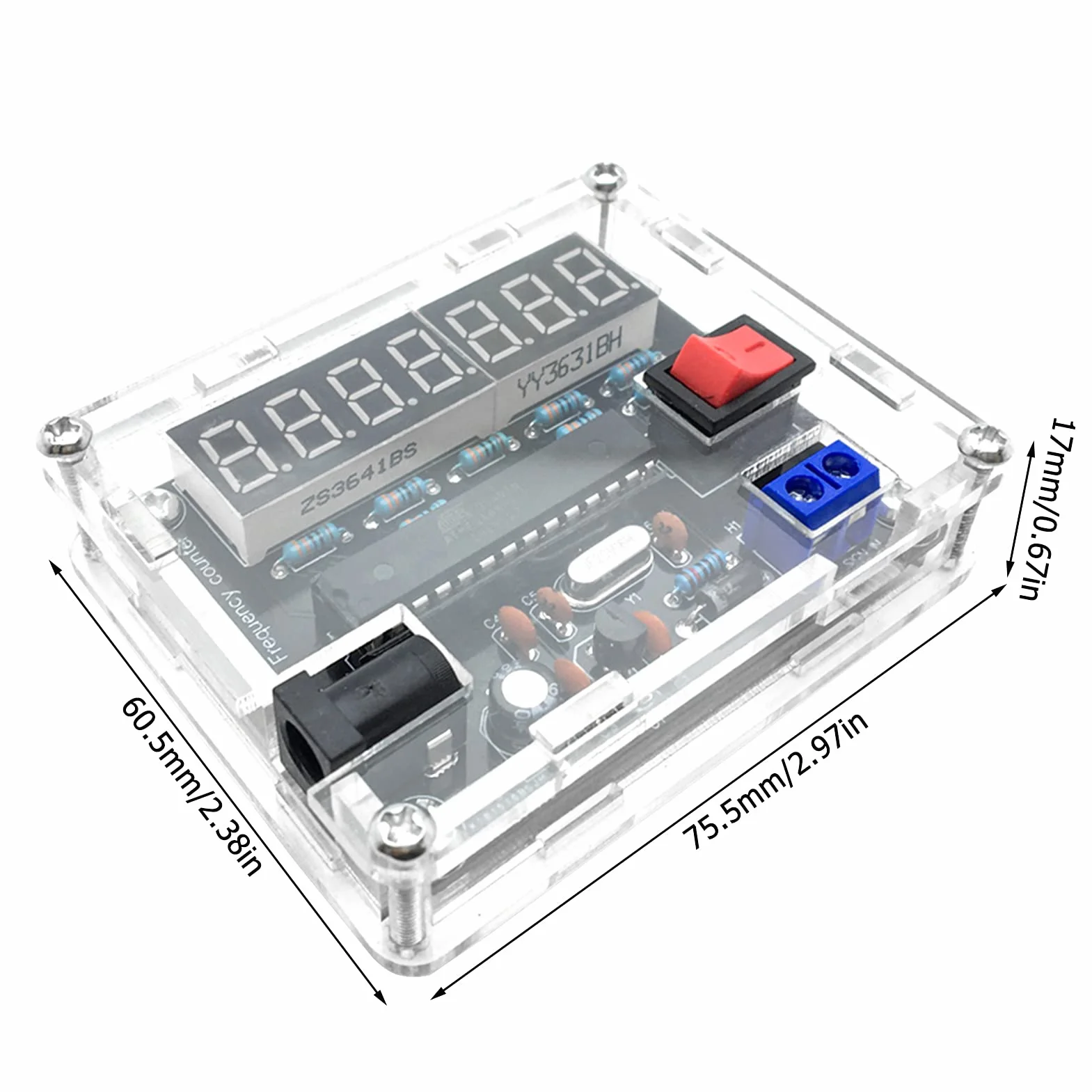 Zestaw liczników częstotliwości DIY, miernik częstotliwości 0,45 Hz-10 MHz, licznik częstotliwości, cyfrowy miernik częstotliwości VR, zestaw do pomiaru DIY, dla przemysłu domowego