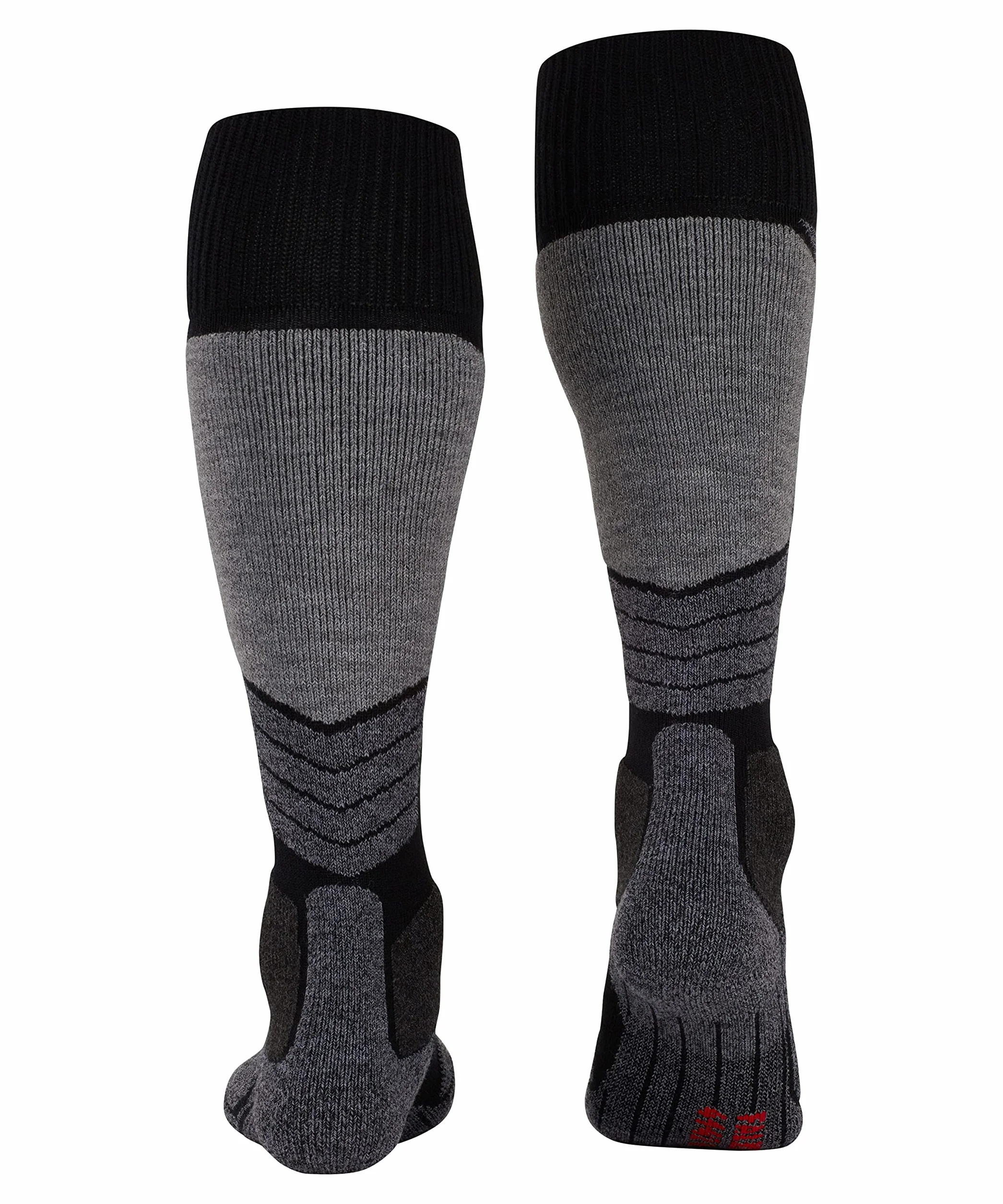FALKE Kobiety Skarpety narciarskie SK1 Comfort W Kh Wełna Jedwab ciepłe grube 1 Para, Czarny Black-Mix 3010, 39-40