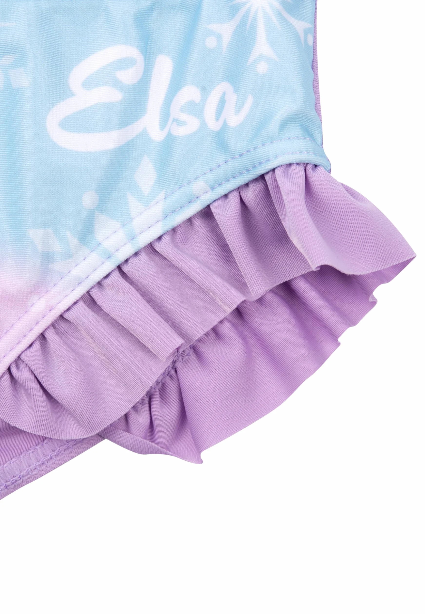 Disney Królowa Lodu Bikini z falbankami dla dziewczynek - Elsa Kraina Lodu Dwuczęściowy strój kąpielowy dla dzieci fioletowy
