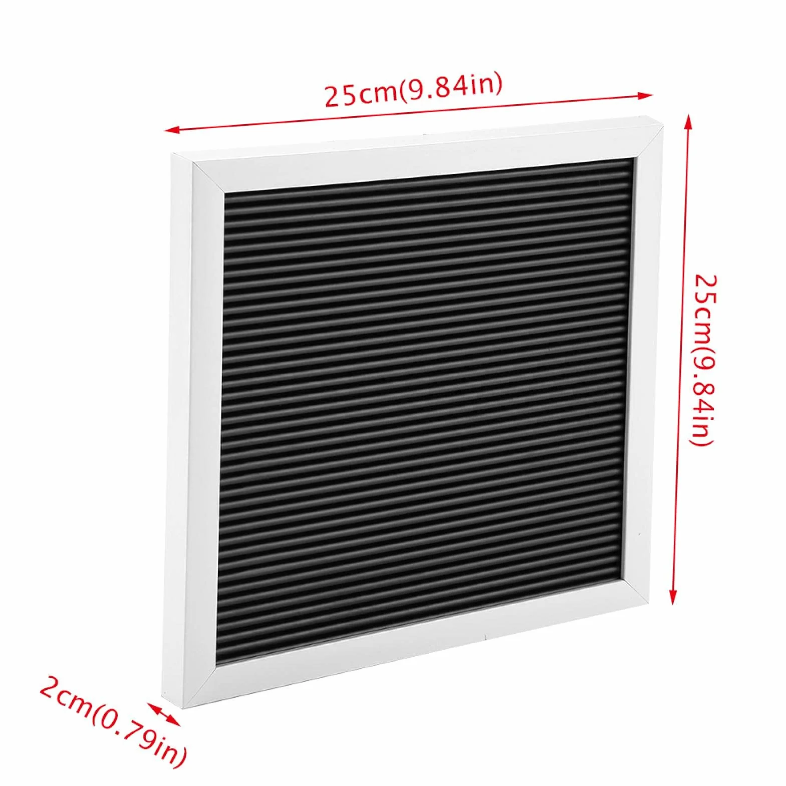 Szary filcowy zestaw tablic na listy, tablica z literami tablica z literami DIY tablica z literami Wystrój pokoju w domu(White frame)