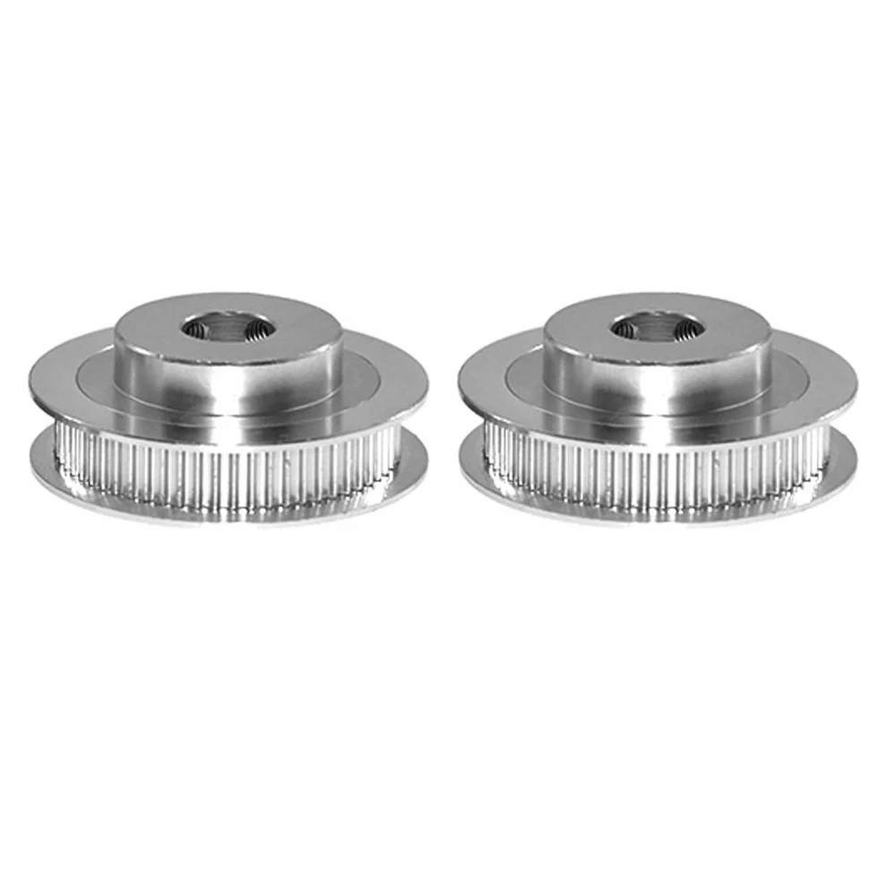 2 zestawy kół synchronicznych 2GT 20 i 60 zębów, otwór 10 mm, aluminiowe koło pasowe rozrządu z 2 paskami o długości 200 mm i szerokości 6 mm (20-60T-10B-6)