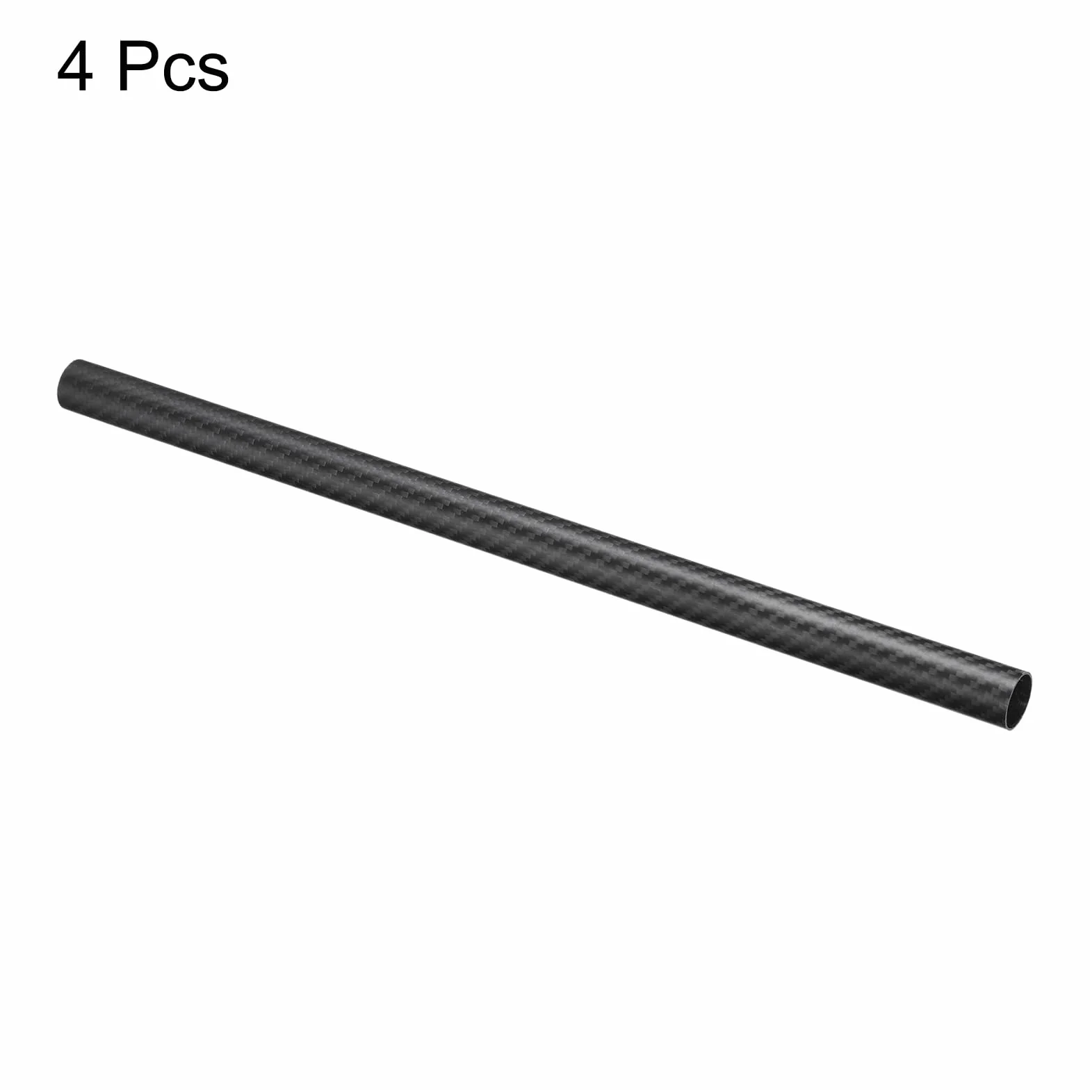 QUARKZMAN 4 szt. rurek z włókna węglowego 20 x 22 x 420 mm matowa powierzchnia pręt węglowy nawinięty wałkiem okrągłe rury węglowe do samolotów RC Quadcopter Multicopter
