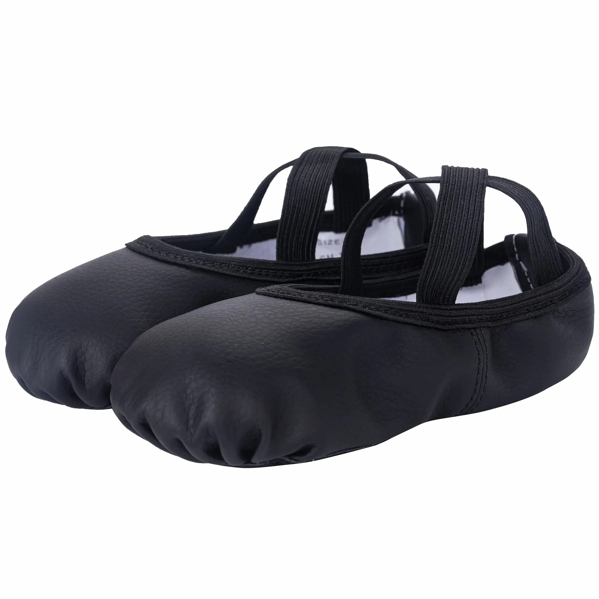 Buty baletowe, skórzane płaskie buty baletowe, buty do tańca baletowego, skórzane buty do tańca z dzieloną podeszwą dla dziewczynek, małych dzieci, kobiet