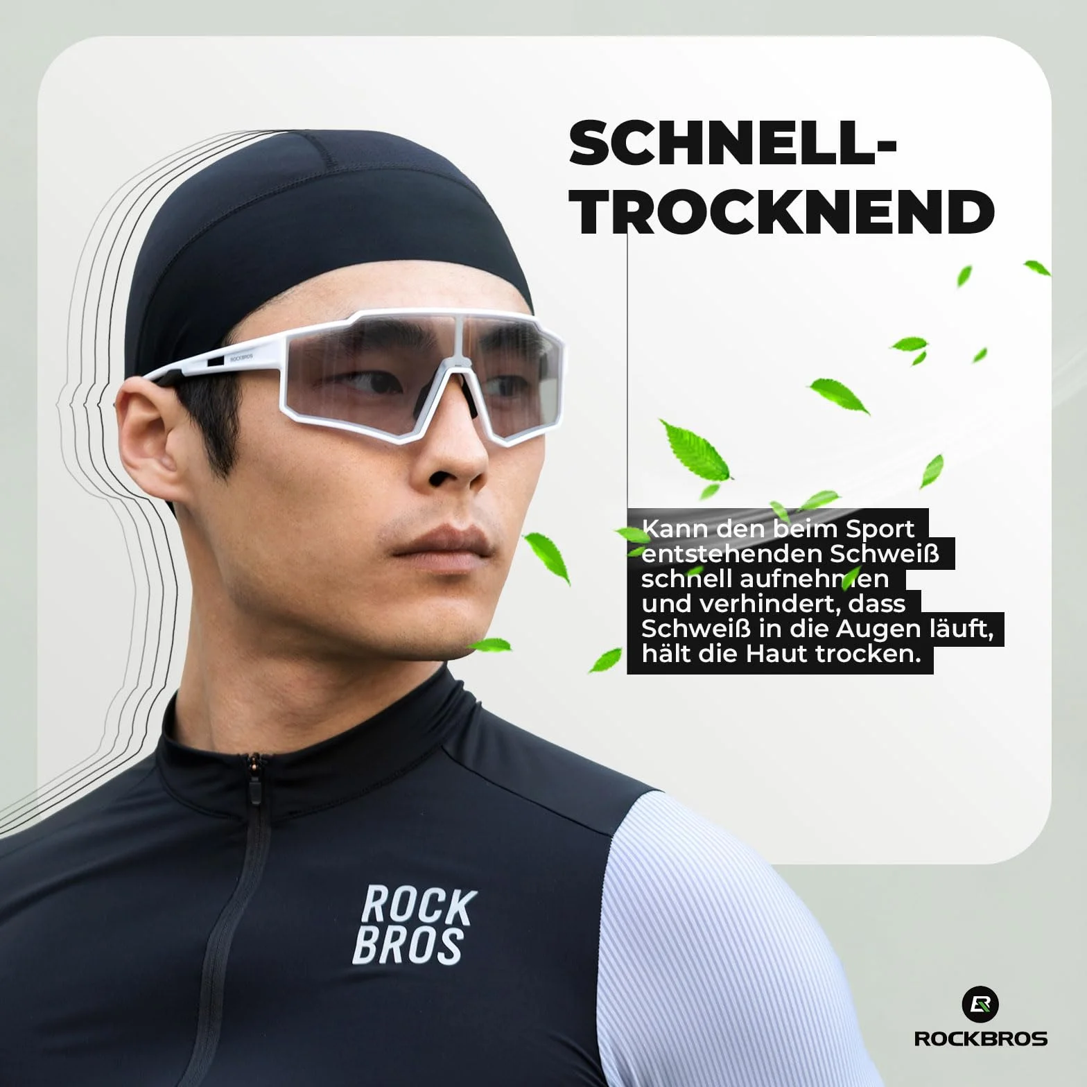 ROCKBROS Letnia Czapka Z Czaszką Coolmax Czapki Rowerowe OdprowadzająCe Pot Podszewka Kasku Czapka Wave Do Biegania, WęDróWek, Jazdy Na Motocyklu, Jazdy Na Rowerze, SportóW Na śWieżYm Powietrzu