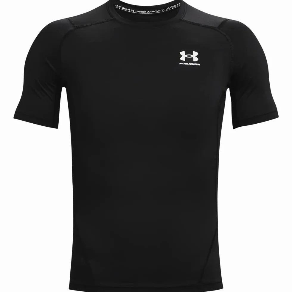Under Armour Męski Koszulka Termoaktywna Heatgear, Black