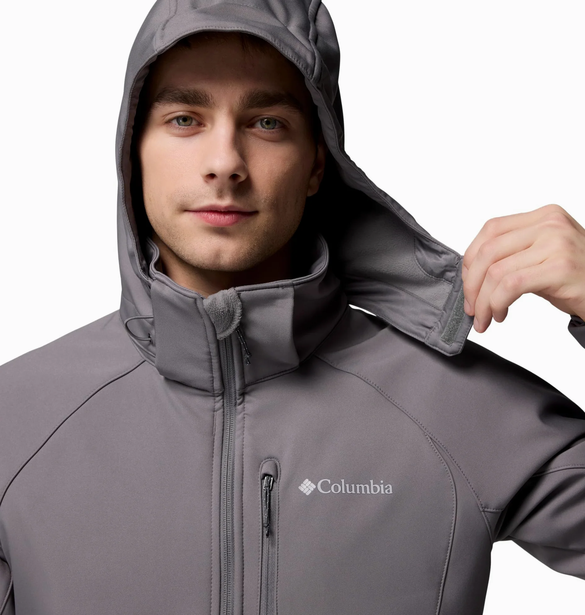 Columbia Męska kurtka softshell Cascade Ridge 3, kolor szary, rozmiar XXL