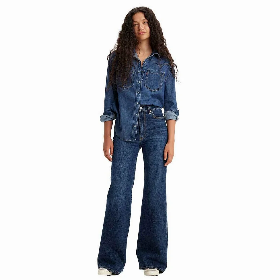 Levi's Ribcage Bells Jeansy damskie, Sonoma Train, 30W / 34L