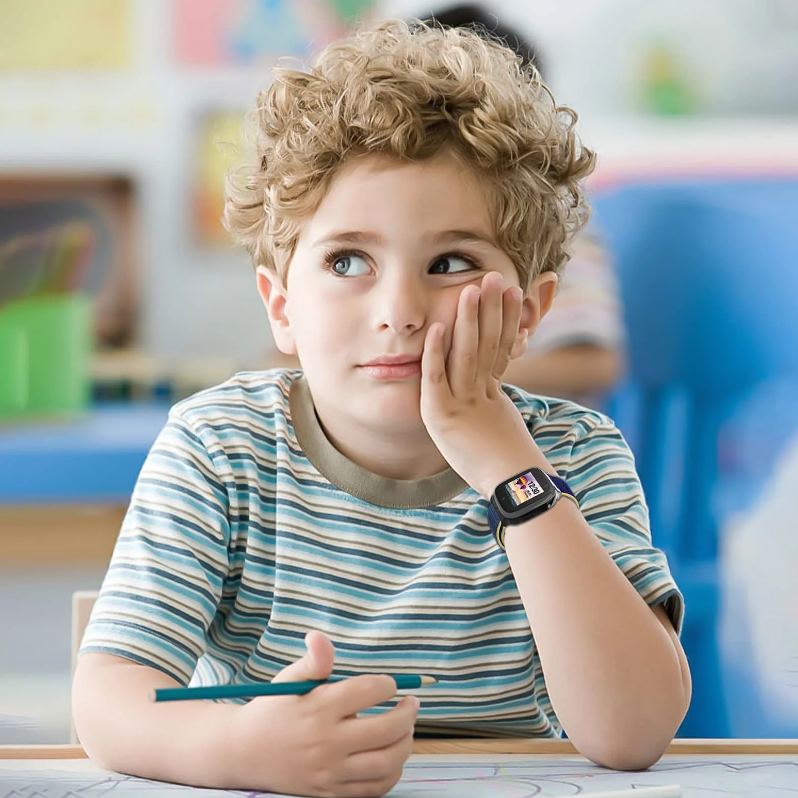Xplora X5 Nylonowa bransoletka kompatybilna z Xplora Kids Smartwatch, regulowana, zamienna