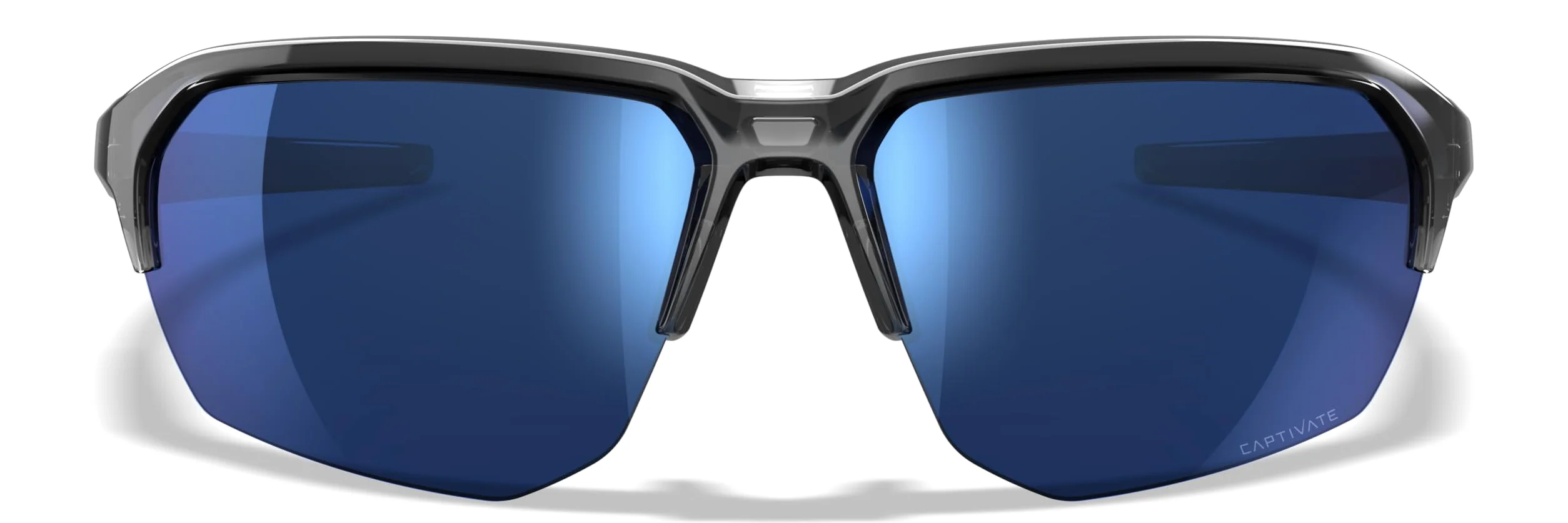 Wiley X JAKL Captivate polaryzacyjne okulary przeciwsłoneczne, okulary ochronne dla mężczyzn i kobiet, ochrona oczu UV do fotografowania i na zewnątrz, błyszczące, kryształowo-szare oprawki