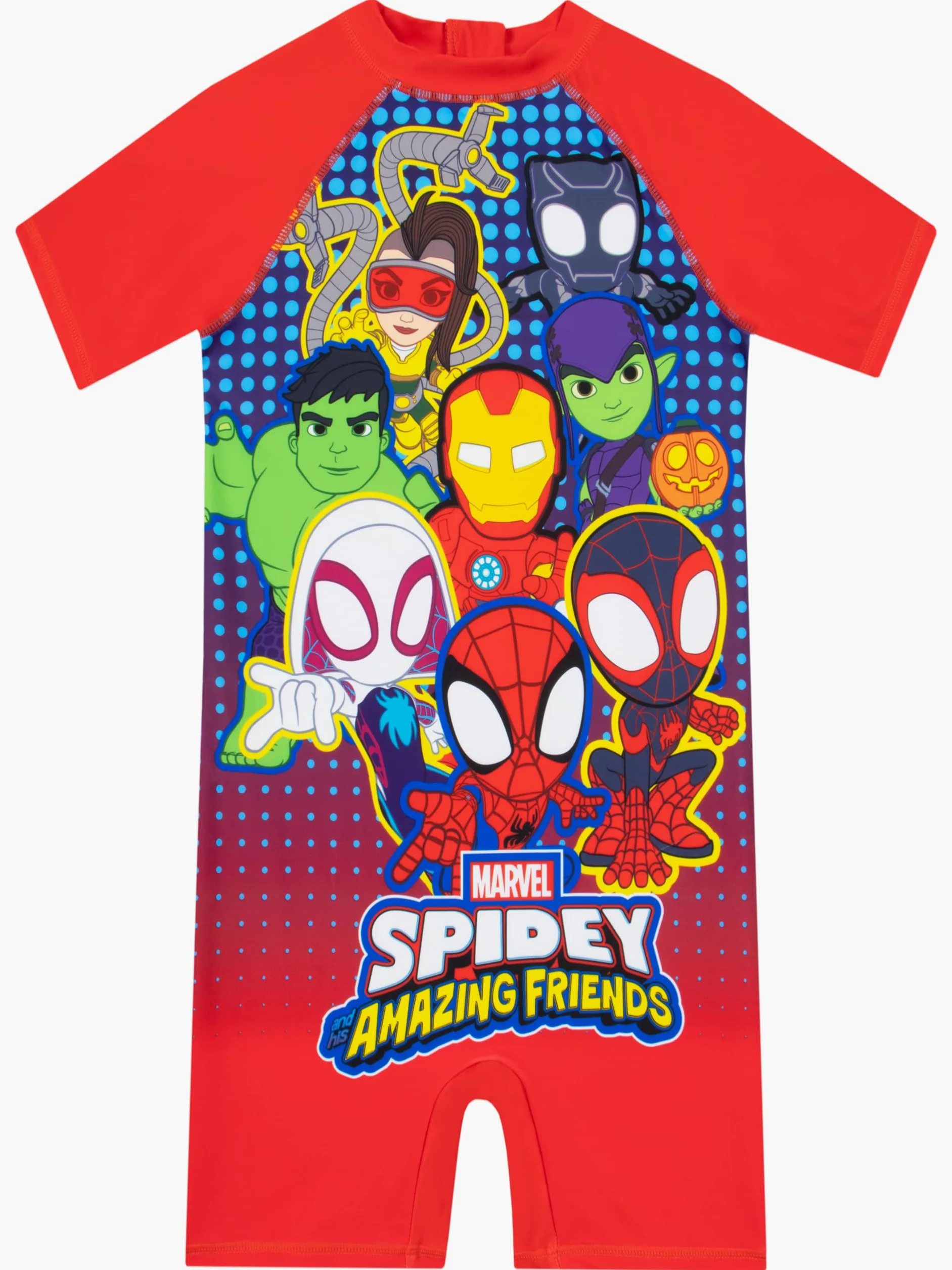 Marvel Strój Kąpielowy Chłopięcy, Kostium Pływanie Spiderman, Spidey I Przyjaciele Kombinezon Kąpielowy, Dziecięce Stroje Do Pływania