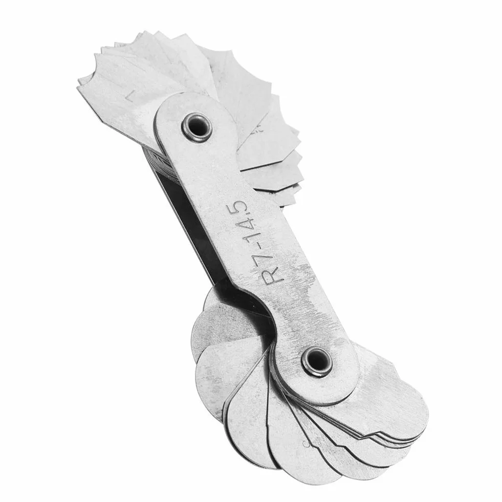 Miernik Zaokrąglenia, Miernik Promienia, R0.3 do 1.5 R1 6.5 R7 14.5 R15 25 R25 50 R52 100MM promień Zaokrąglenia ze Stali Nierdzewnej (R7-14,5 MM)