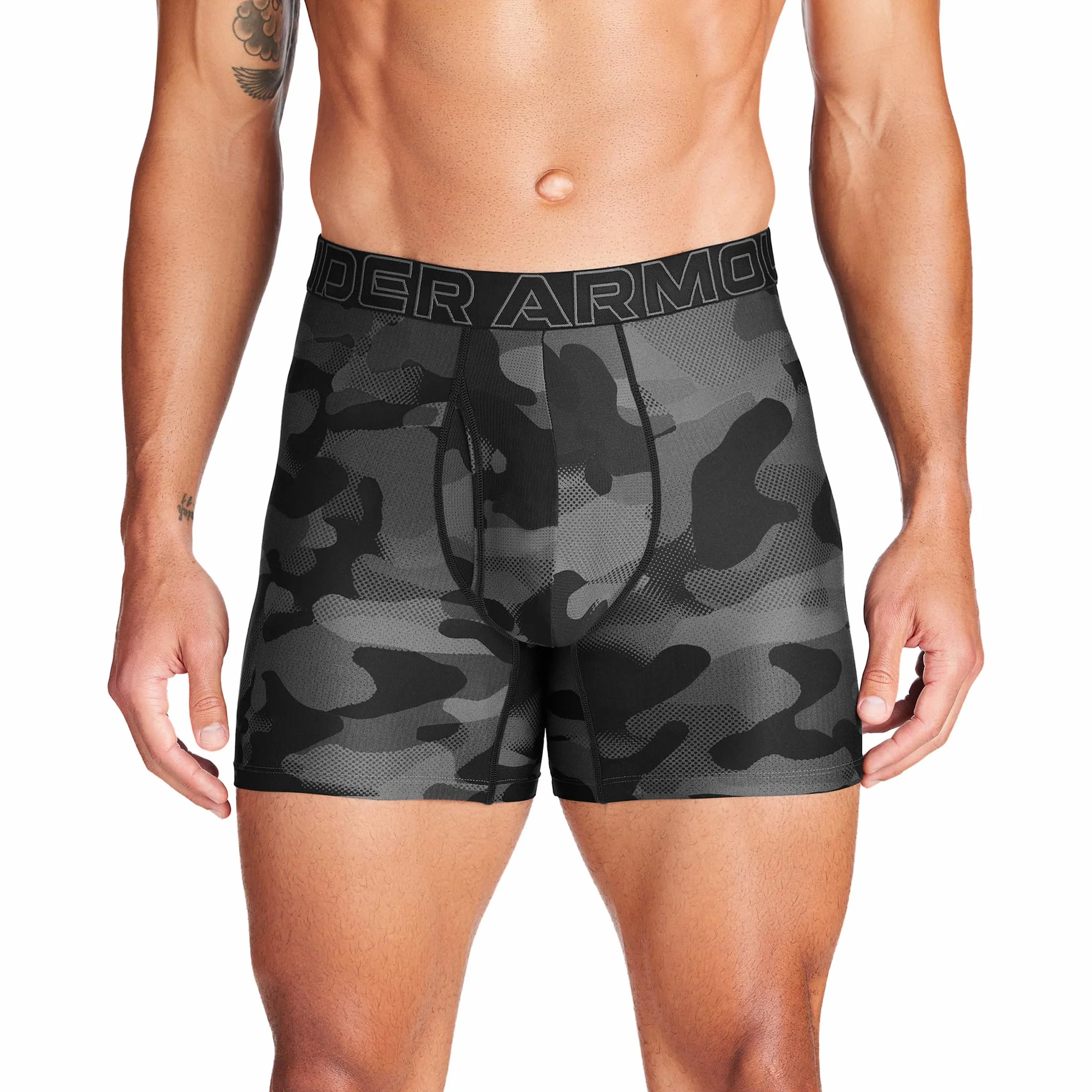 Under Armour Bielizna męska 15 cm Performance Tech Boxerjock - 3-pak, Czarny/szary/moro, L