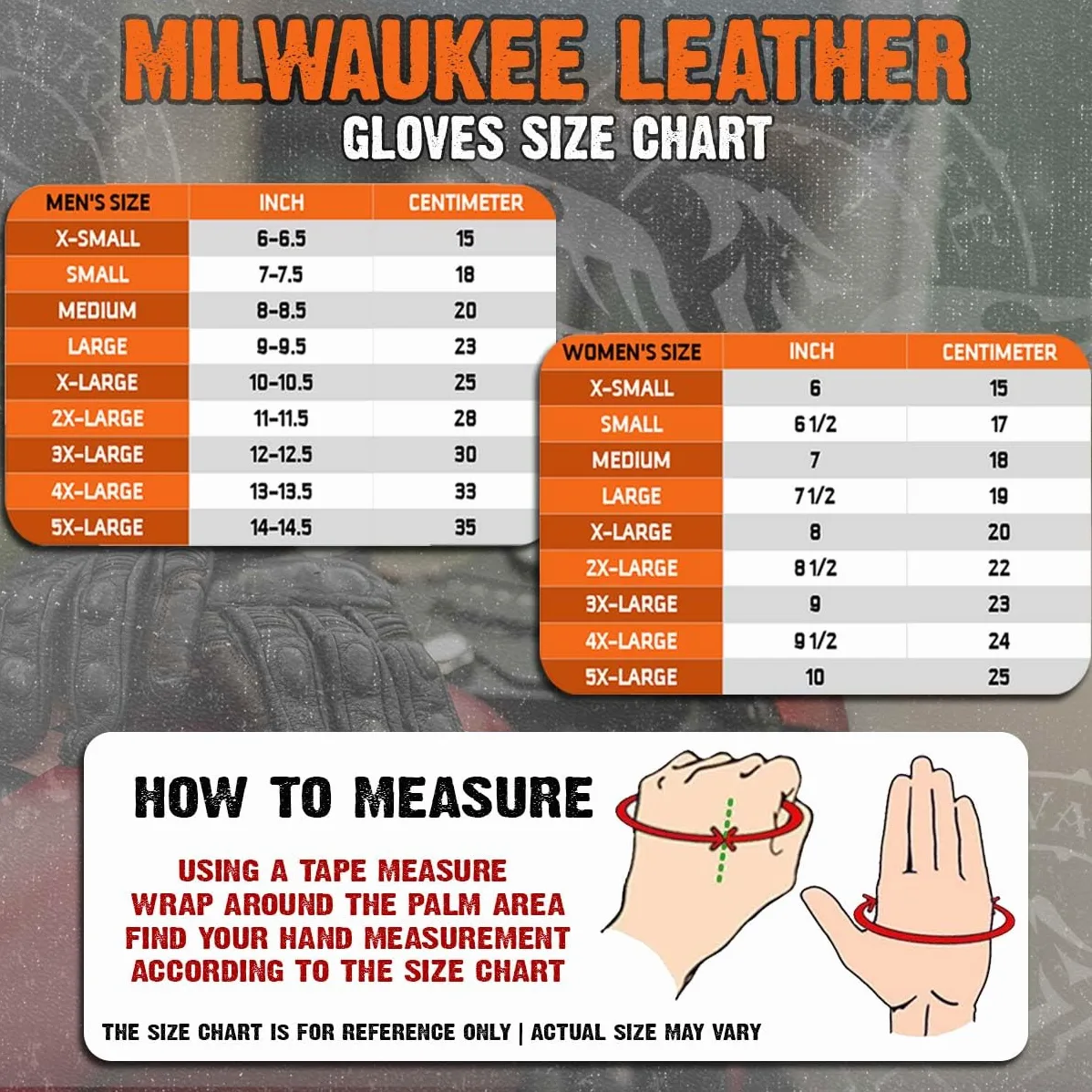 Milwaukee Leather MG7510 skórzane rękawiczki dla mężczyzn, z żelową powierzchnią, czarne