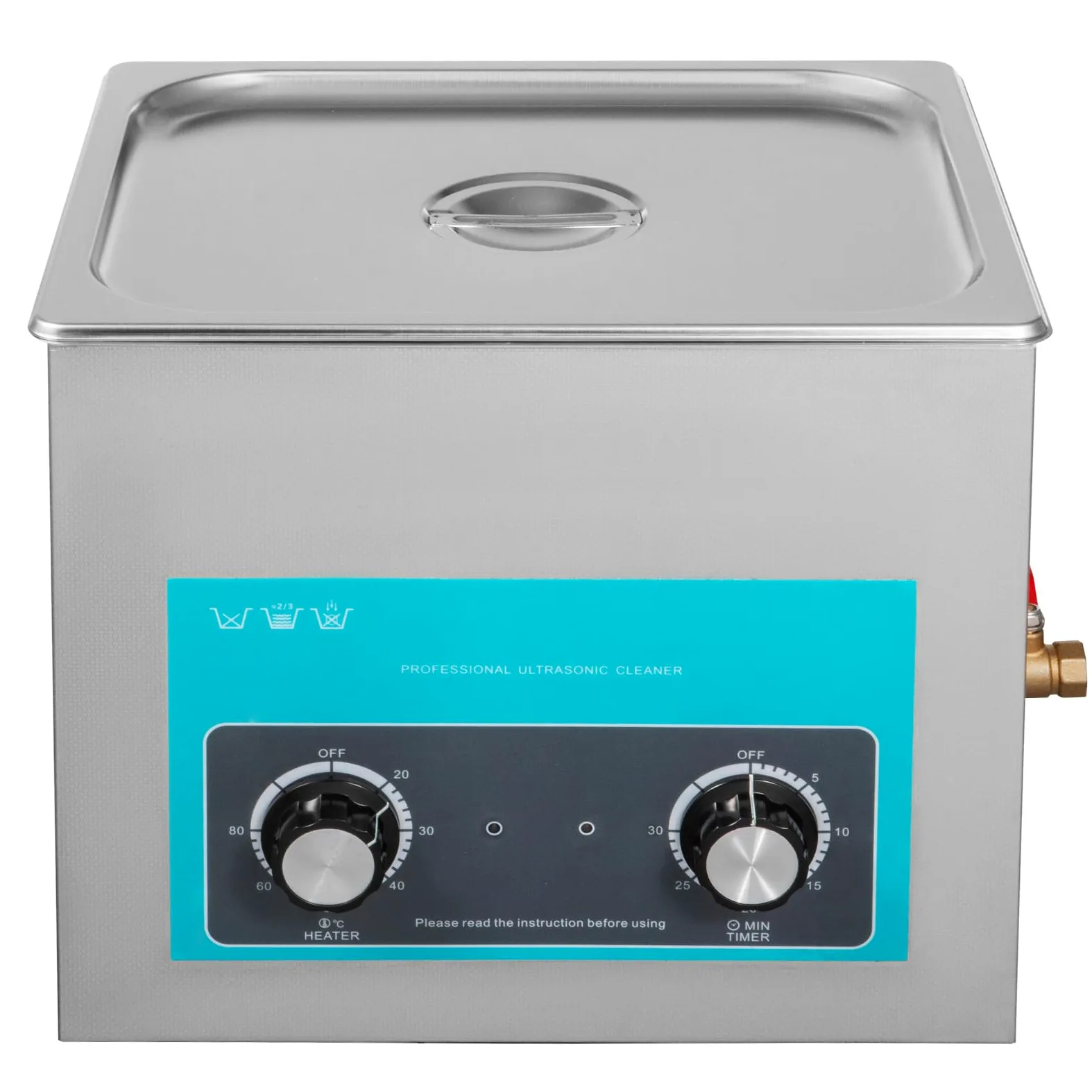 VEVOR Knob Control ultradźwiękowa myjka ultradźwiękowa, 10 l, 220 V, ultradźwiękowa myjka do biżuterii, ultradźwiękowa myjka ultradźwiękowa, do czyszczenia okularów, biżuterii