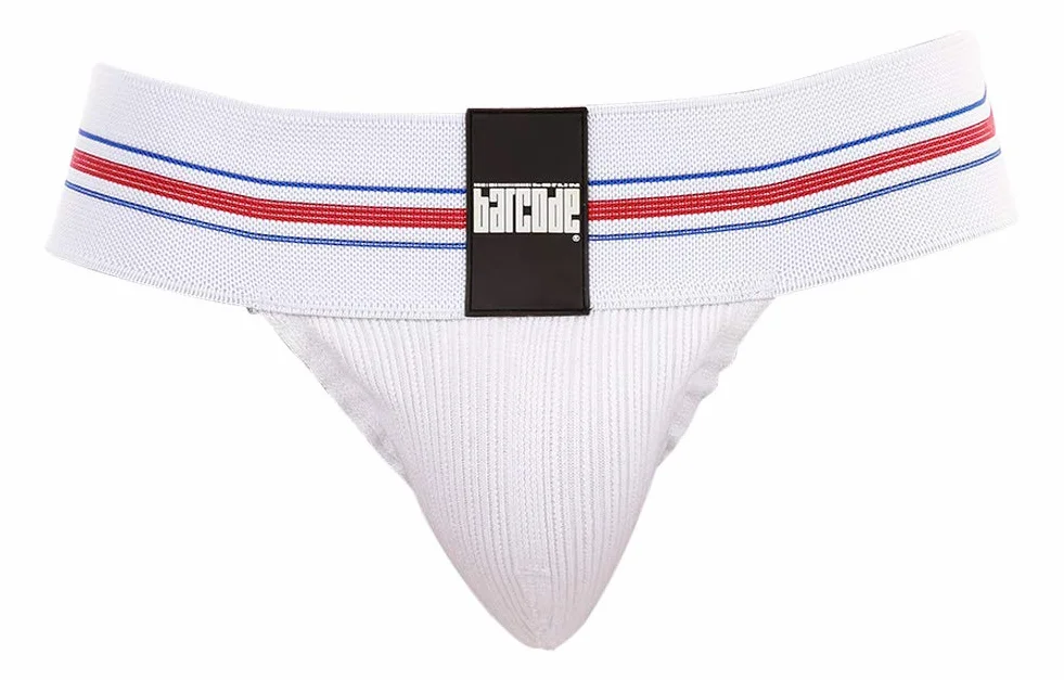 Barcode Berlin - Bielizna męska - Pasek Jockstrap - Boris Jockstrap White - Biały 1x