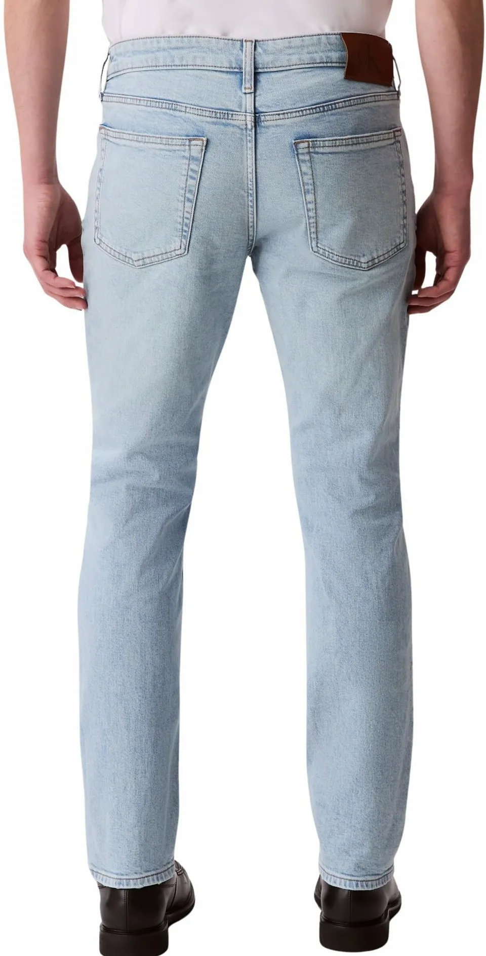 Calvin Klein Slim Marbled Beacon Jean Regen Dżins Mężczyźni