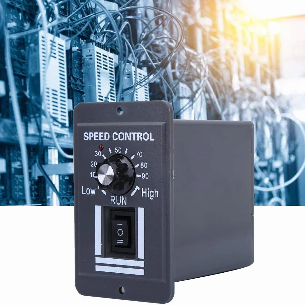 Regulator Prędkości Silnika, Dc 12-60 V 40A Pwm Szczotkowany Regulator Prędkości Silnika Regulowany Sterownik Silnika Przełącznik Cofania