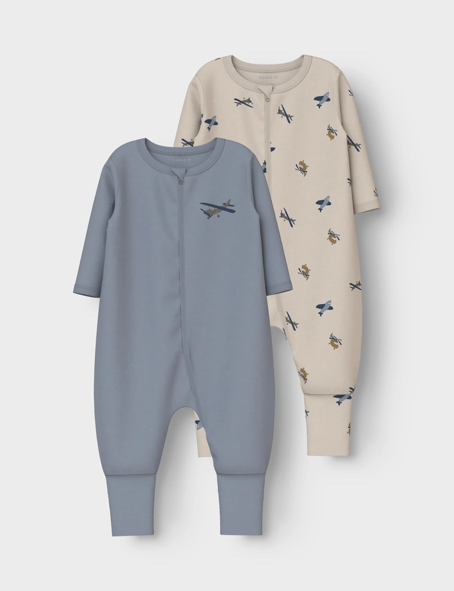 NAME IT Nbmnightsuit męski kombinezon 2P Zip Ff Airplane Noos, peyote, 74