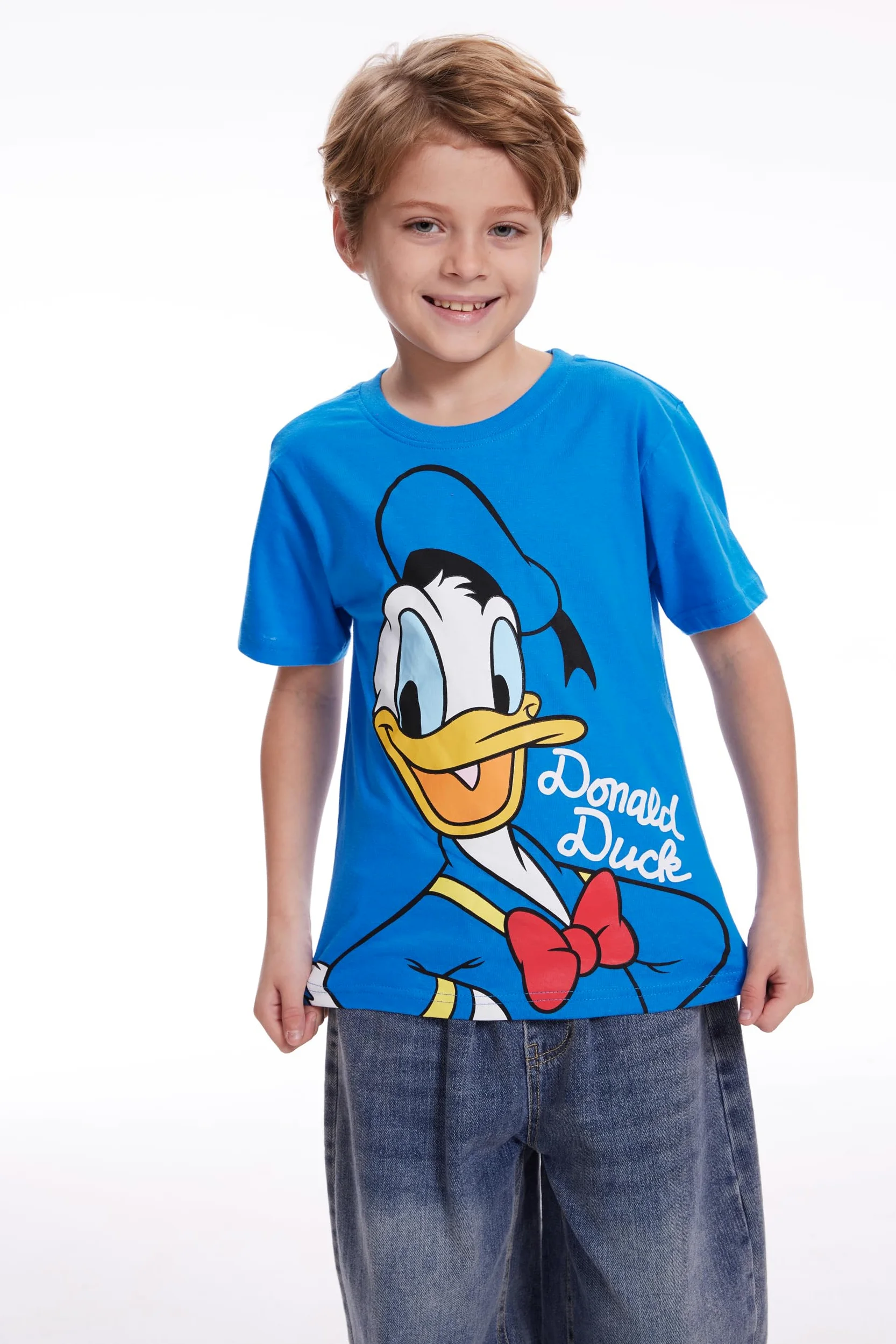 Disney Mickey Mouse & Friends T-shirt dla maluchów i małych dzieci, niebieski, czerwony, żółty, pomarańczowy, 4 sztuki