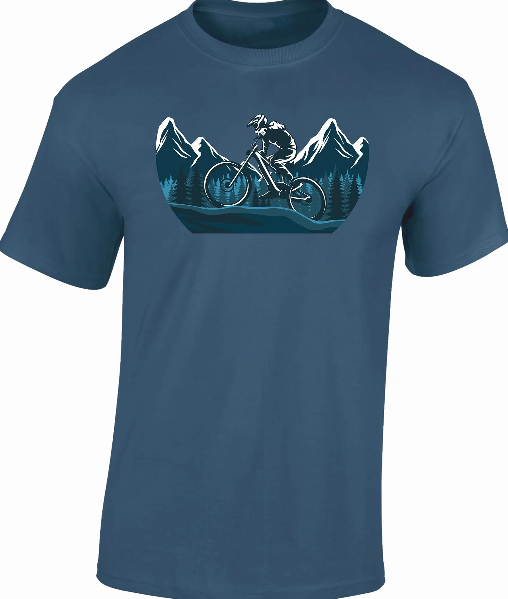 Koszulka rowerowa dla mężczyzn: Mountain Ride – koszulka sportowa męska — MTB Mountain Bike Shirt