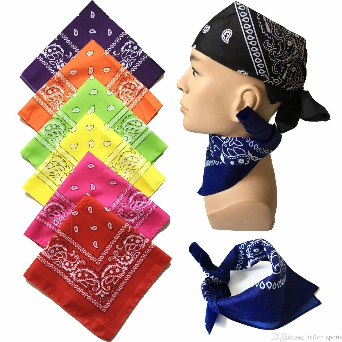 Boolavard 100% bawełna, bandany z oryginalnym wzorem Paisley | kolor do wyboru nakrycia głowy / szal do włosów, wiązanie na nadgarstku, opaska na głowę, 31 # Burgundowy, 55 x 55cm