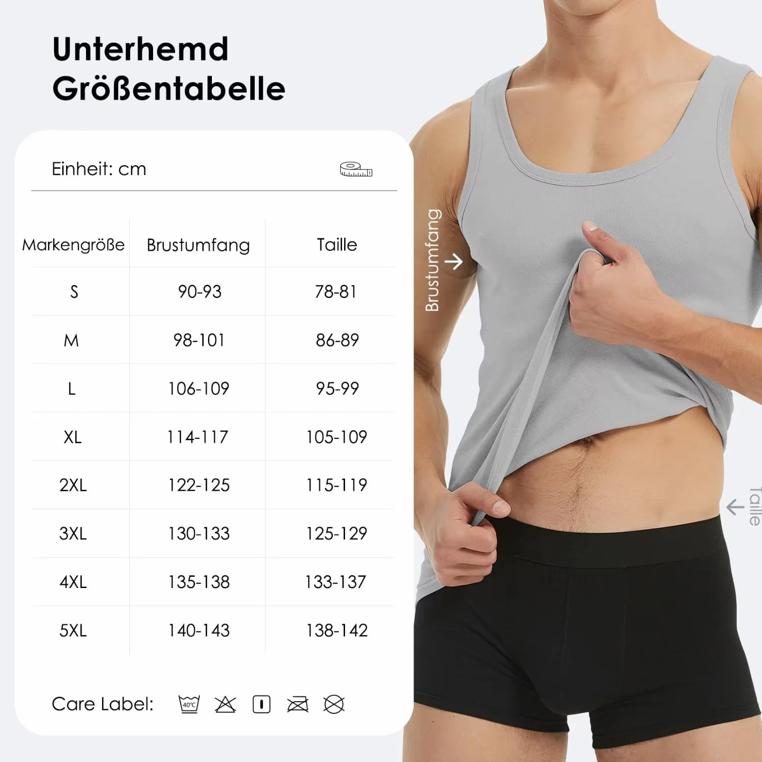 YouShow Podkoszulek męski 100% bawełna tank top 3 sztuk