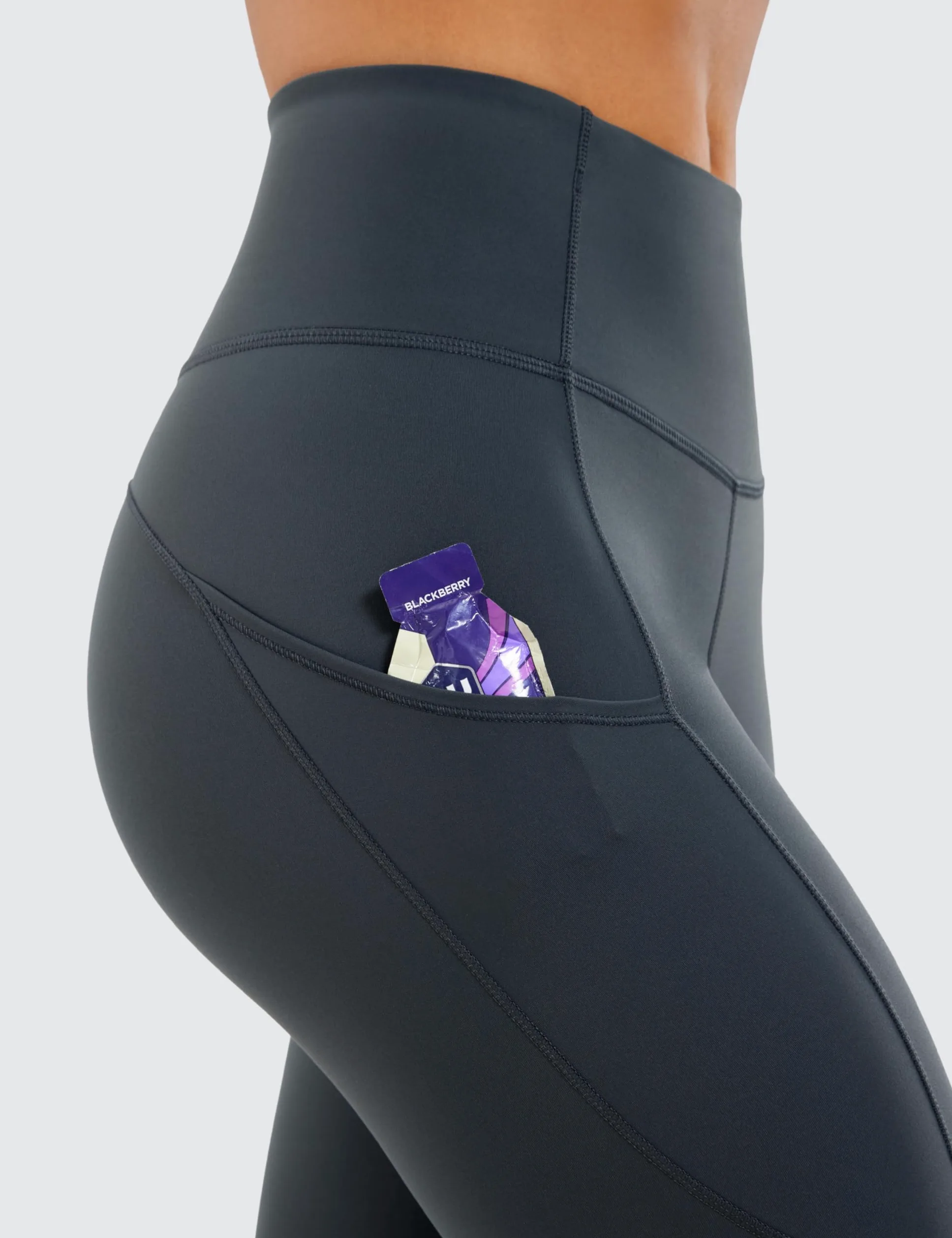 CRZ YOGA Leginsy z podszewką z polaru termicznego, kieszenie, 25'', R516 - Leggings Kobiety