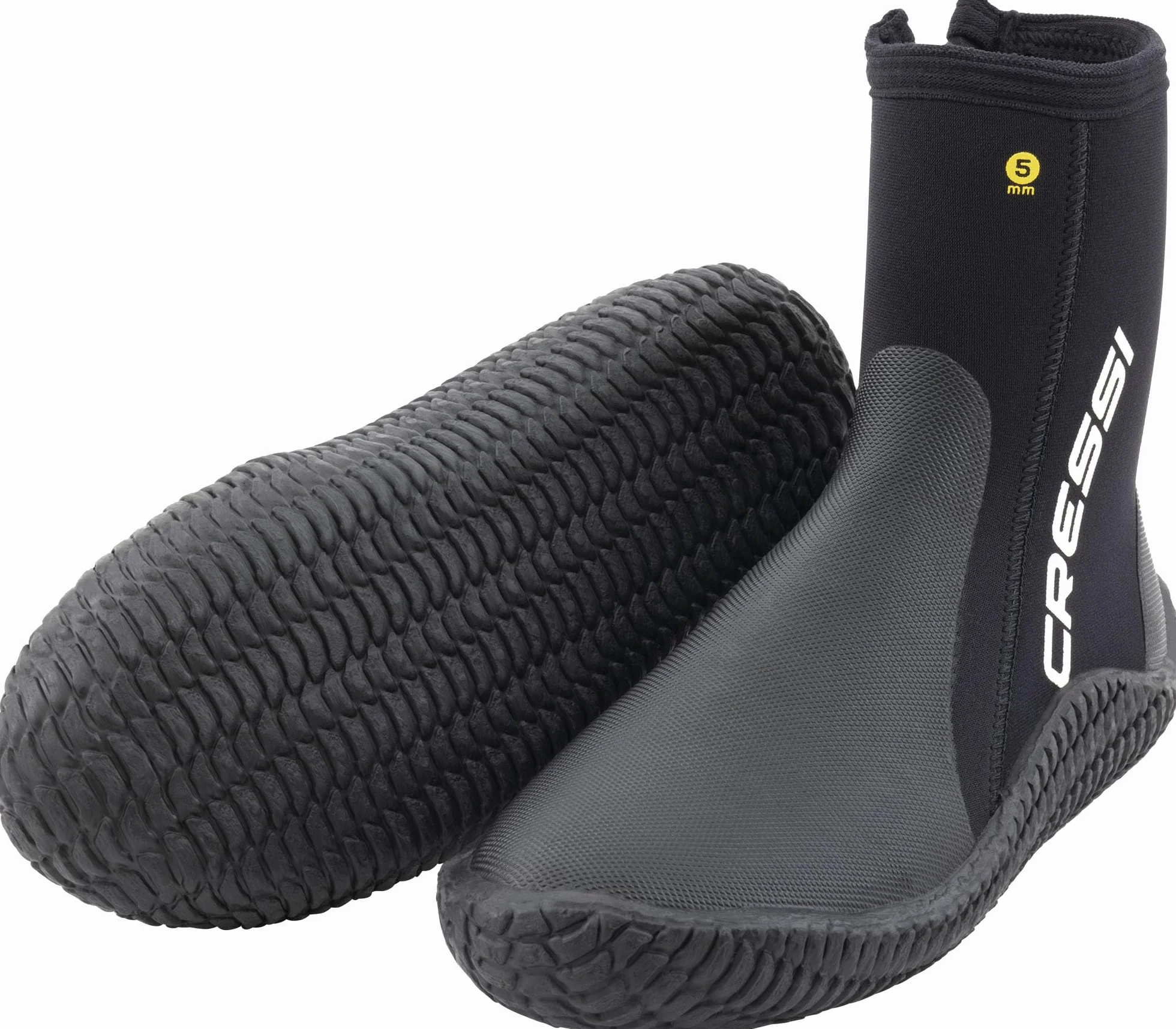 CRESSI Reeftech Buty 5 mm L (42/43 EU) - czarne neoprenowe buty do sportów wodnych