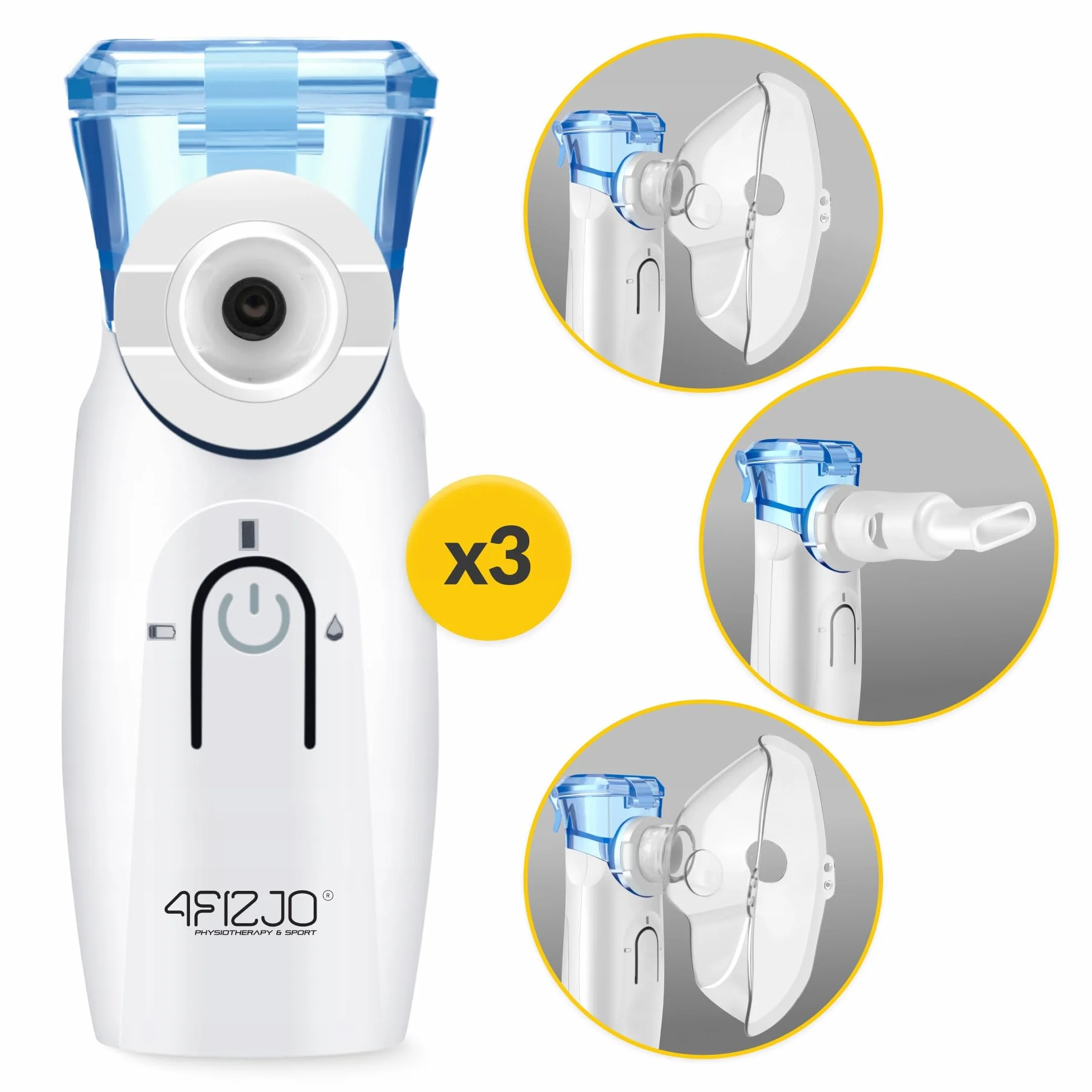 INHALATOR NEBULIZATOR DLA DZIECI DOROSŁYCH SIATECZKOWY PRZENOŚNY CICHY LITE