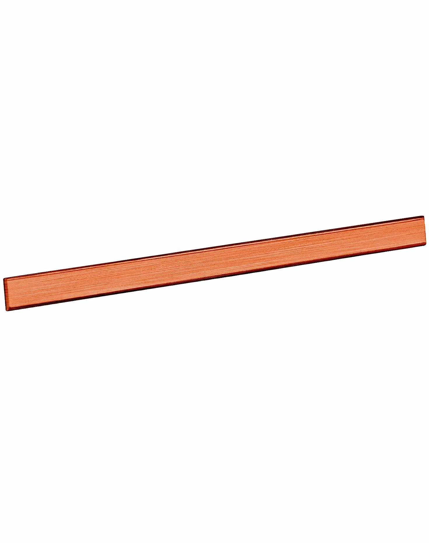 Blacha miedziana QWORK T2, 3mm x 15mm x 250mm Cu Metalowy płaskownik, fioletowy miedziany pręt do projektów elektrycznych, przemysłowych i DIY