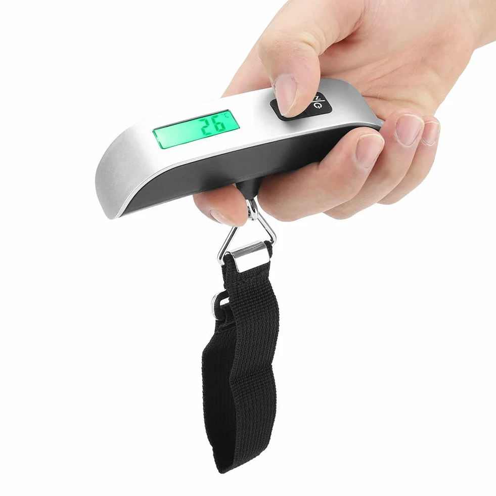 Waga bagażowa cyfrowa 50 kg z ekranem LCD podświetleniem