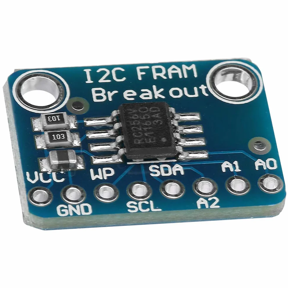 I2C Nieulotna Płytka Rozszerzeń MB85RC256V 32KB – Moduł Pamięci do Rejestratorów Danych, Niski Pobór Mocy, Buforowanie Danych przy Braku Stabilnego Źródła Napięcia