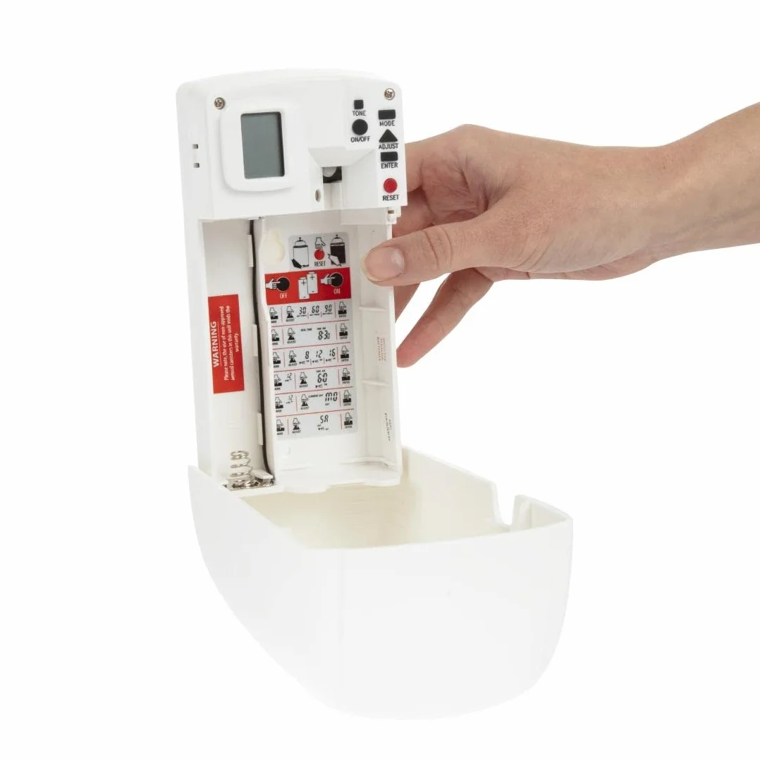 Rubbermaid Commercial Products 1817131 dozownik mikroroburst 3000 LCD, plastik, biały, 10 x 55 x 32 cm