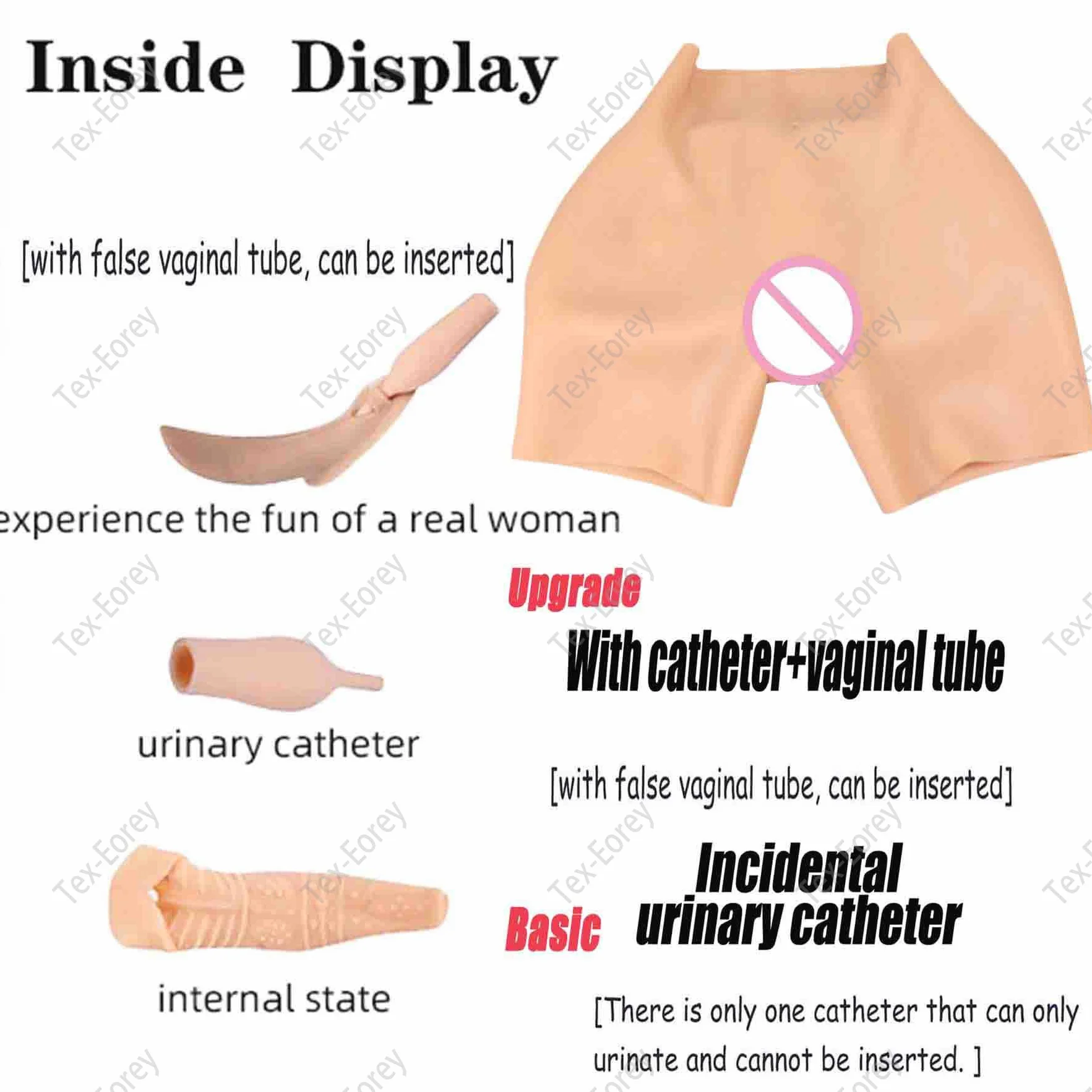 Silikonowe Realistyczne Majtki Z Pośladkami Spodnie Fake Ass Big Hip Enhancer Ukrywanie Bokserek Gaff Do Cosplayu Crossdressera