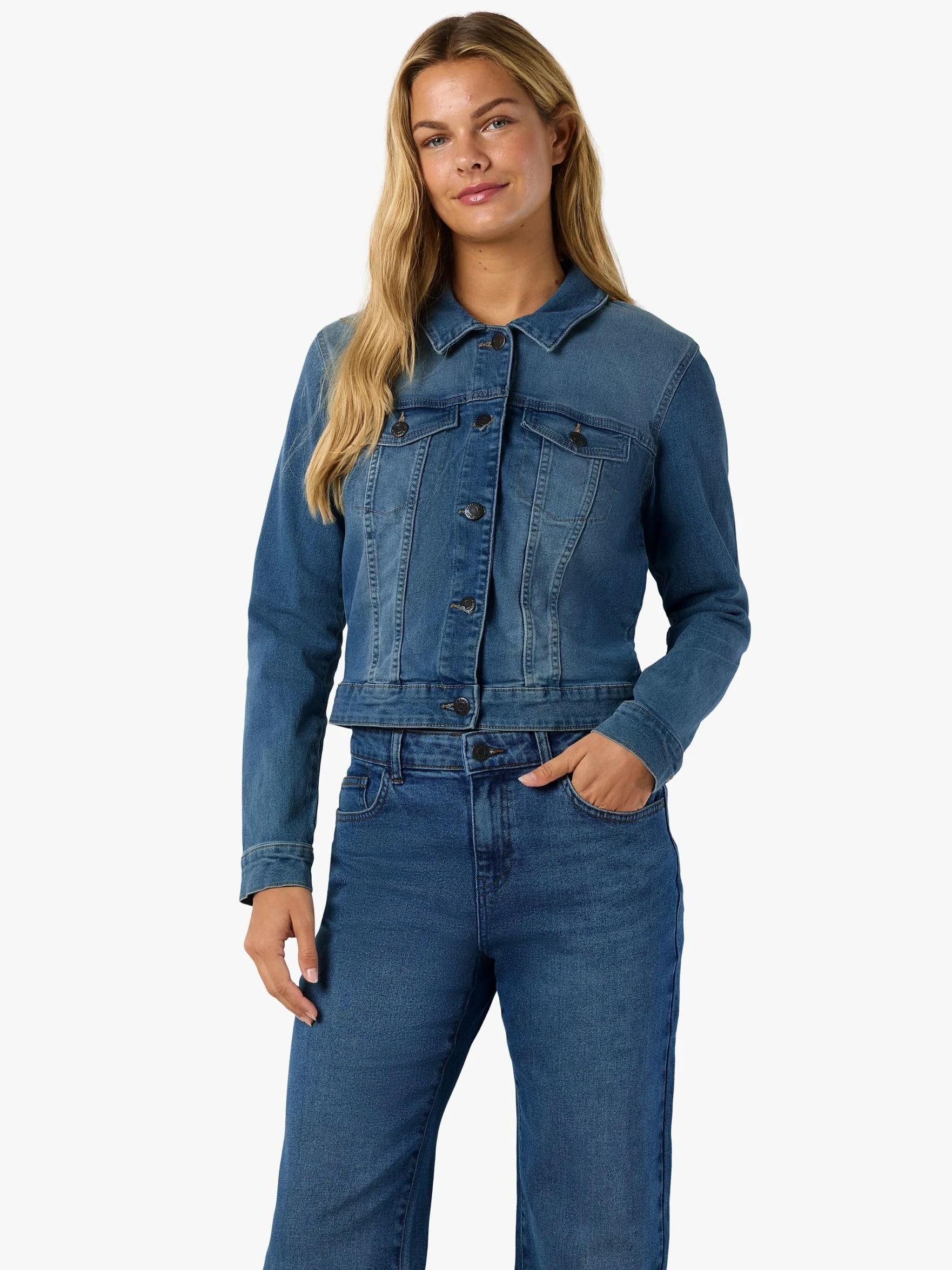 Noisy may kurtka jeansowa panie NMDEBRA LS DENIM JACKET NOOS