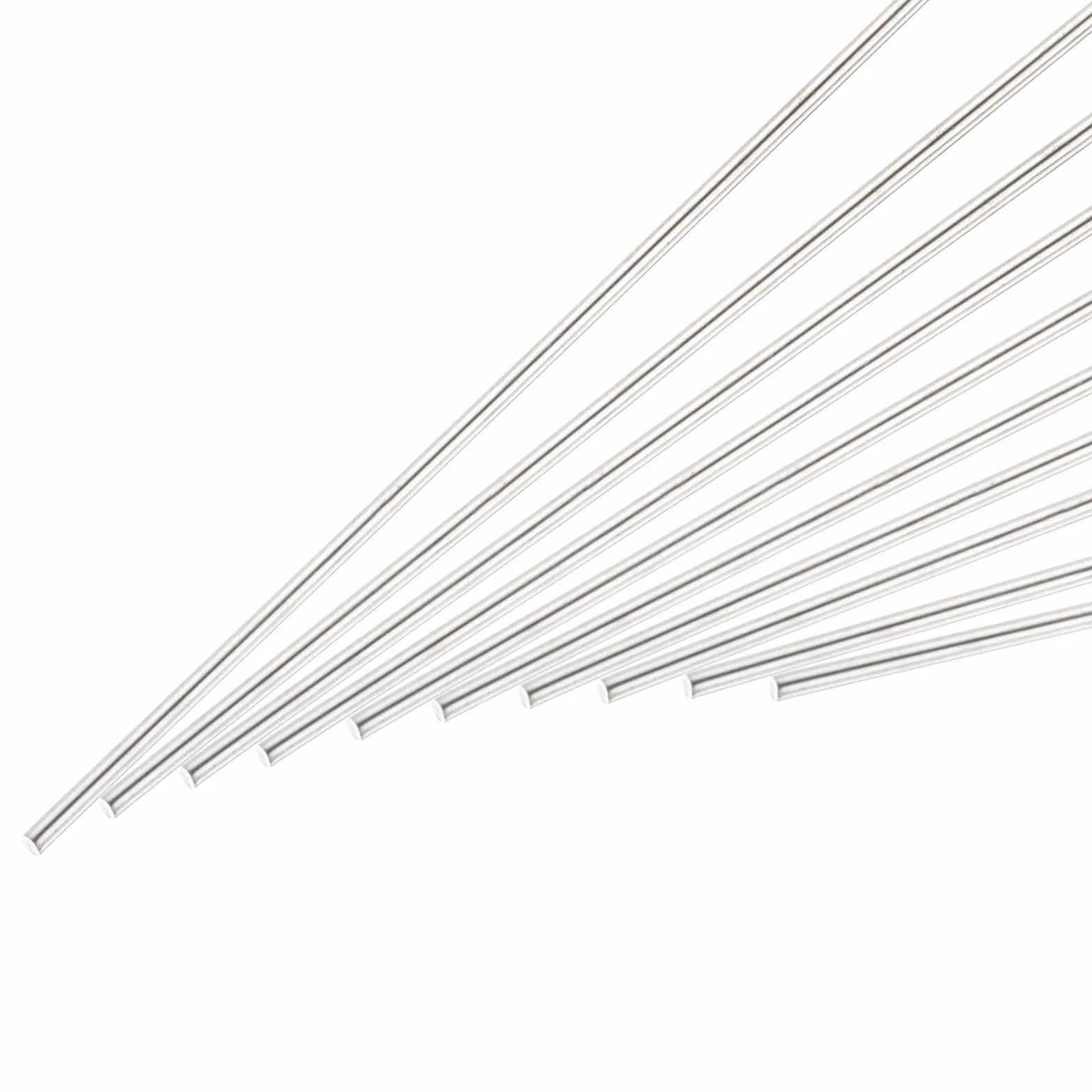 QUARKZMAN 2mm x 150mm okrągły pręt ze stali nierdzewnej, solidny metalowy pręt do tokarki, zapasy prętów do rękodzieła, modele samochodów, śmigłowce - 10 sztuk