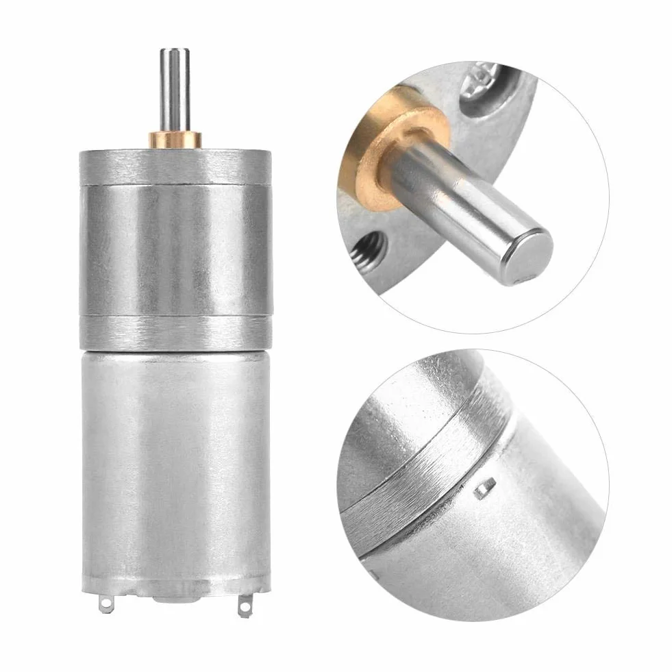 Gear Motor,1Pcs 25mm DC 12V 25GA-370 Low Speed Metal Gear Motor for Electronic Lock(12V 1000RPM)